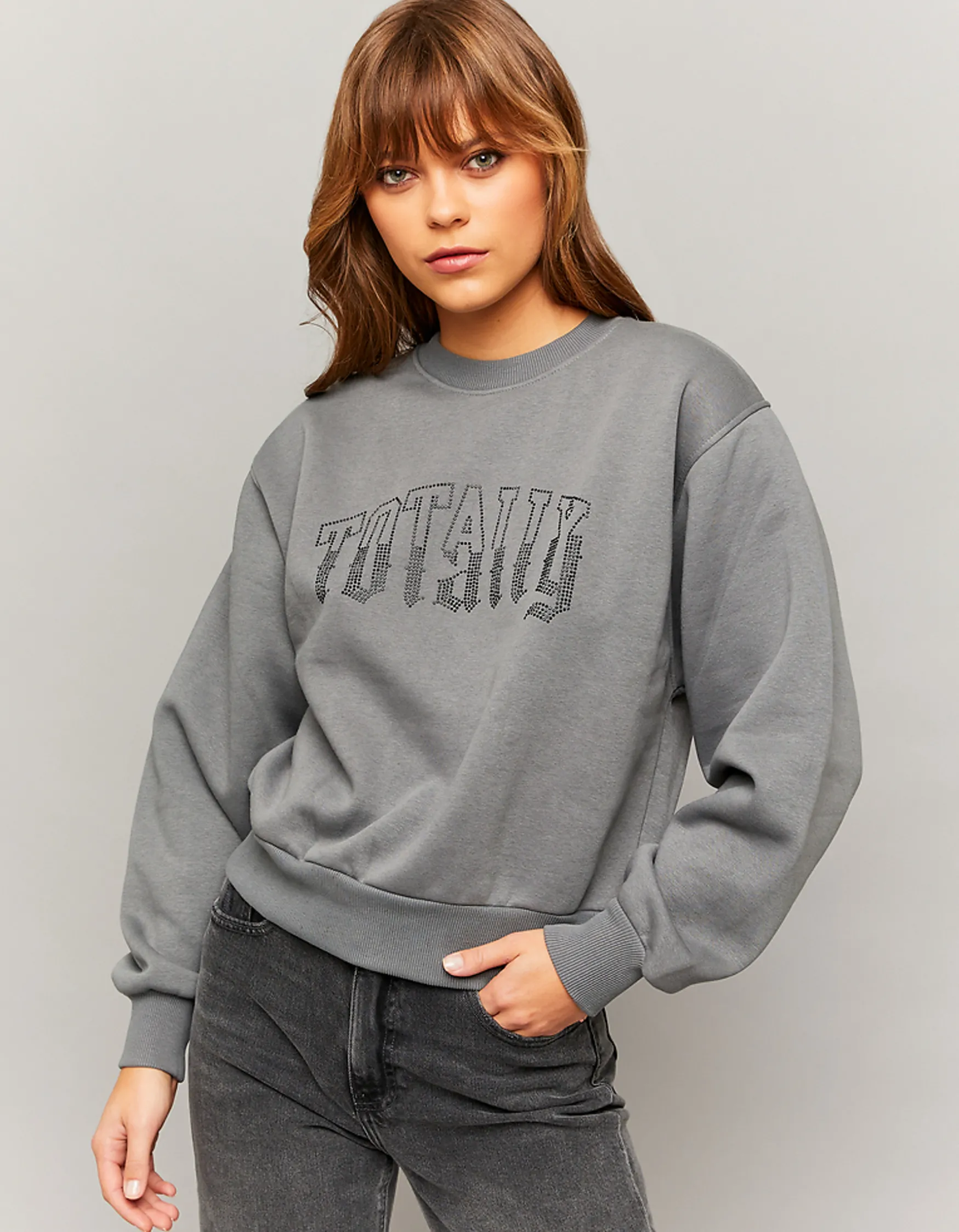 Tally Weijl Bedrucktes oversize Sweatshirt mit Strass^ Sweatshirts & Hoodies