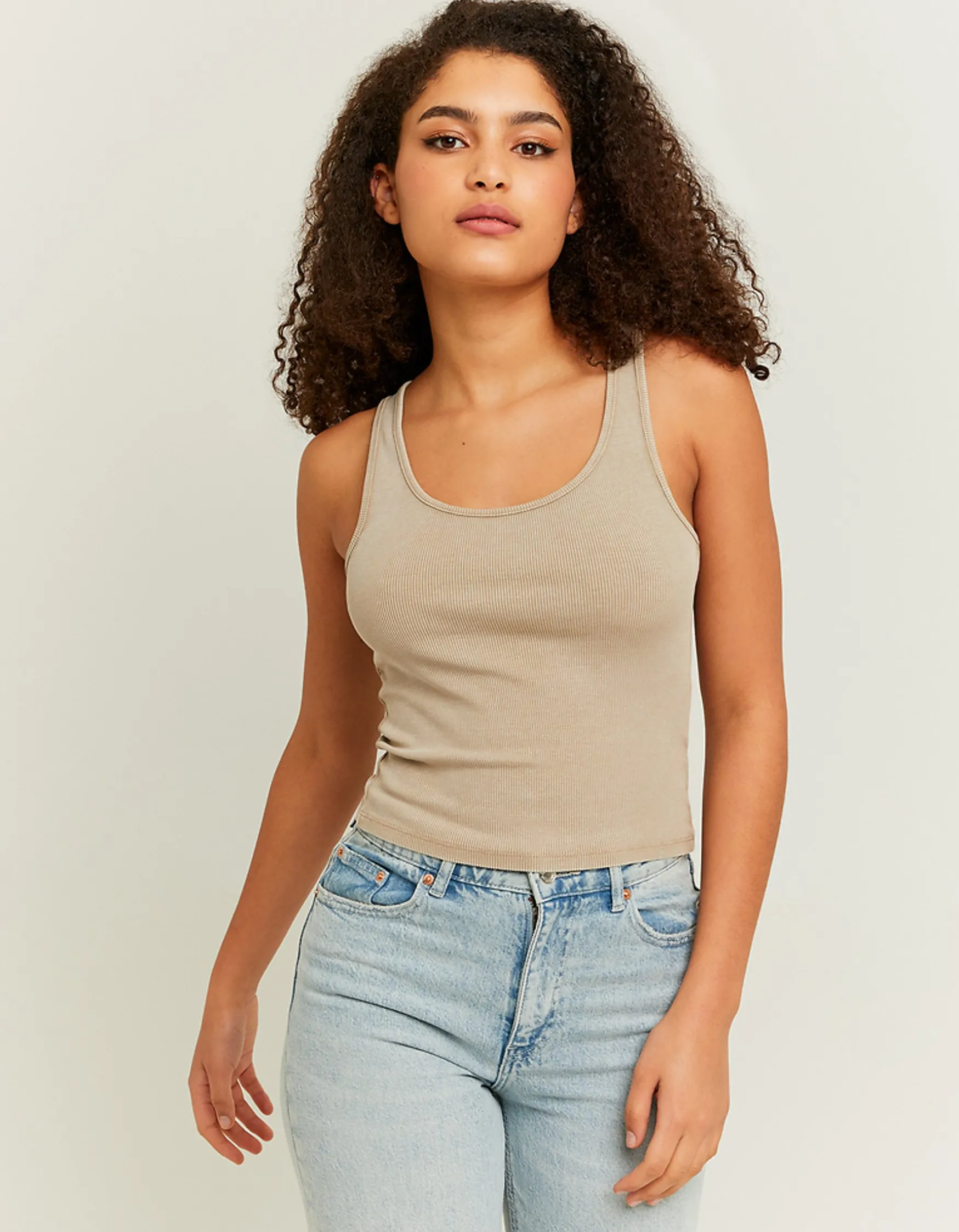 Tally Weijl s Acid Wash Basic Tanktop^ Basic T-Shirts