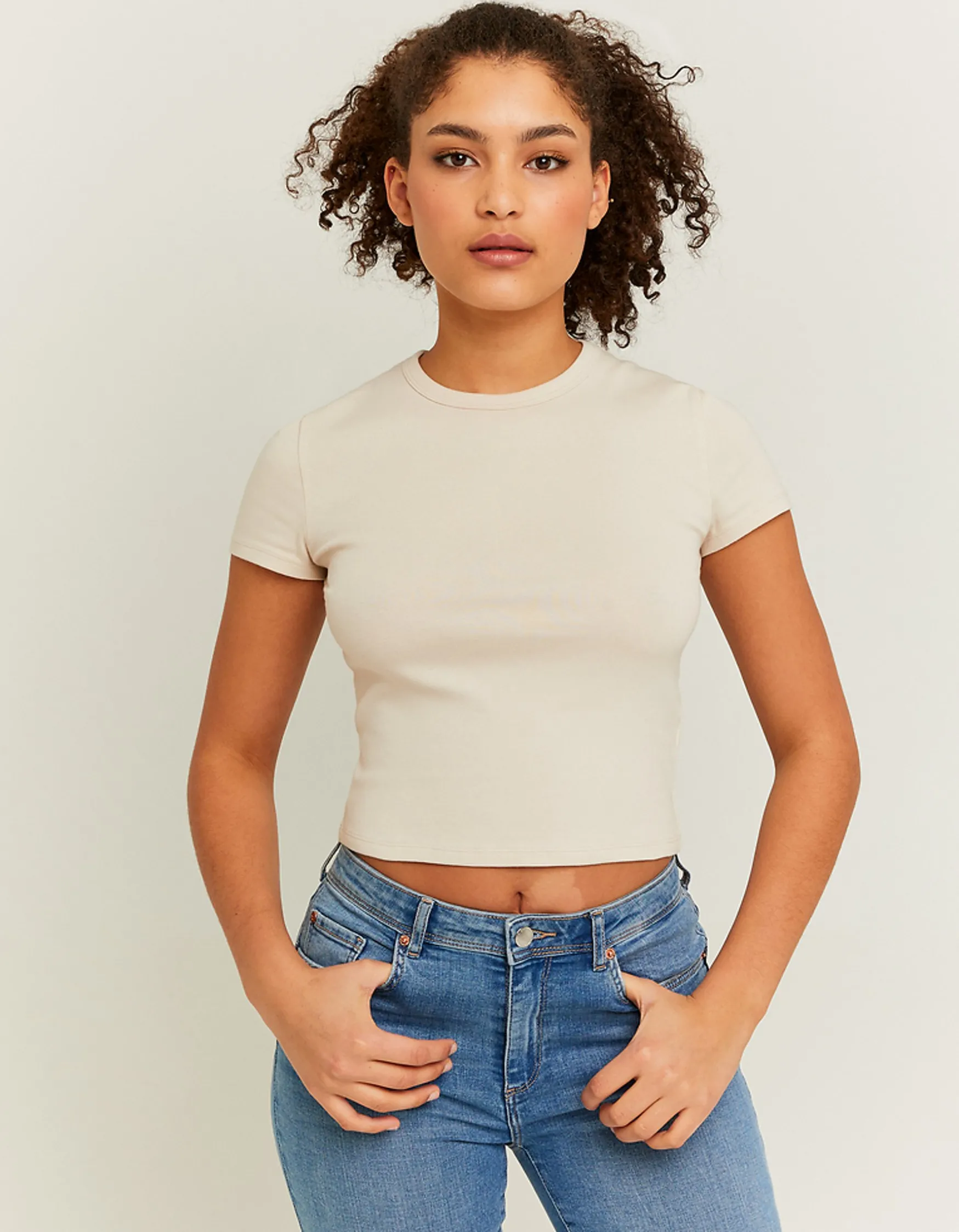 Tally Weijl s geripptes Basic T-Shirt^ Basic T-Shirts