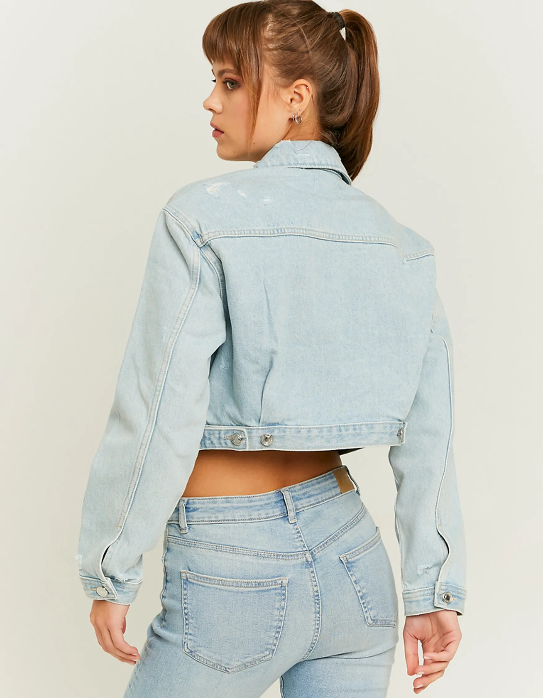 Tally Weijl e Cropped Denim Jacke^ Jacken