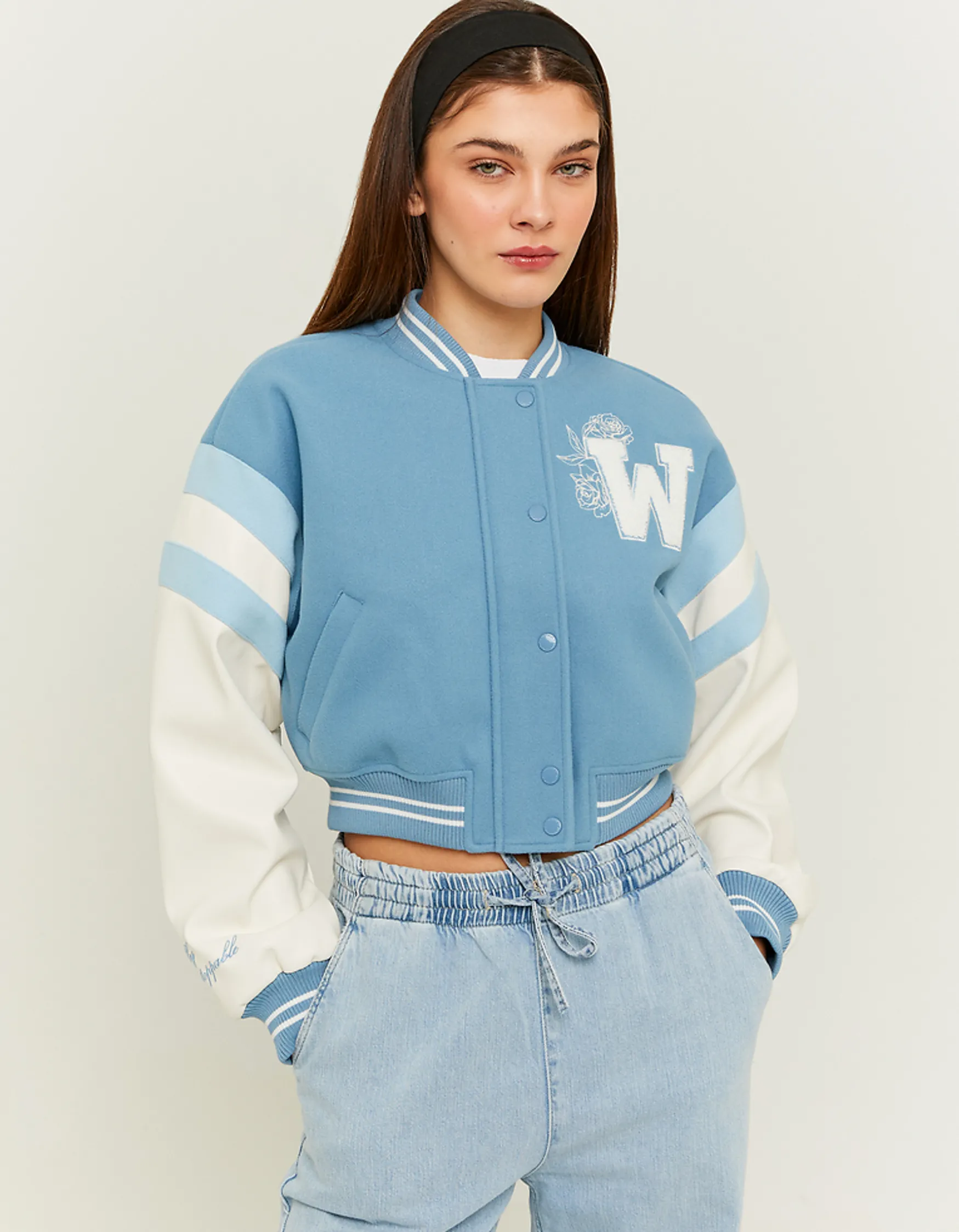 Tally Weijl e Cropped Varsity Jacke^ Jacken