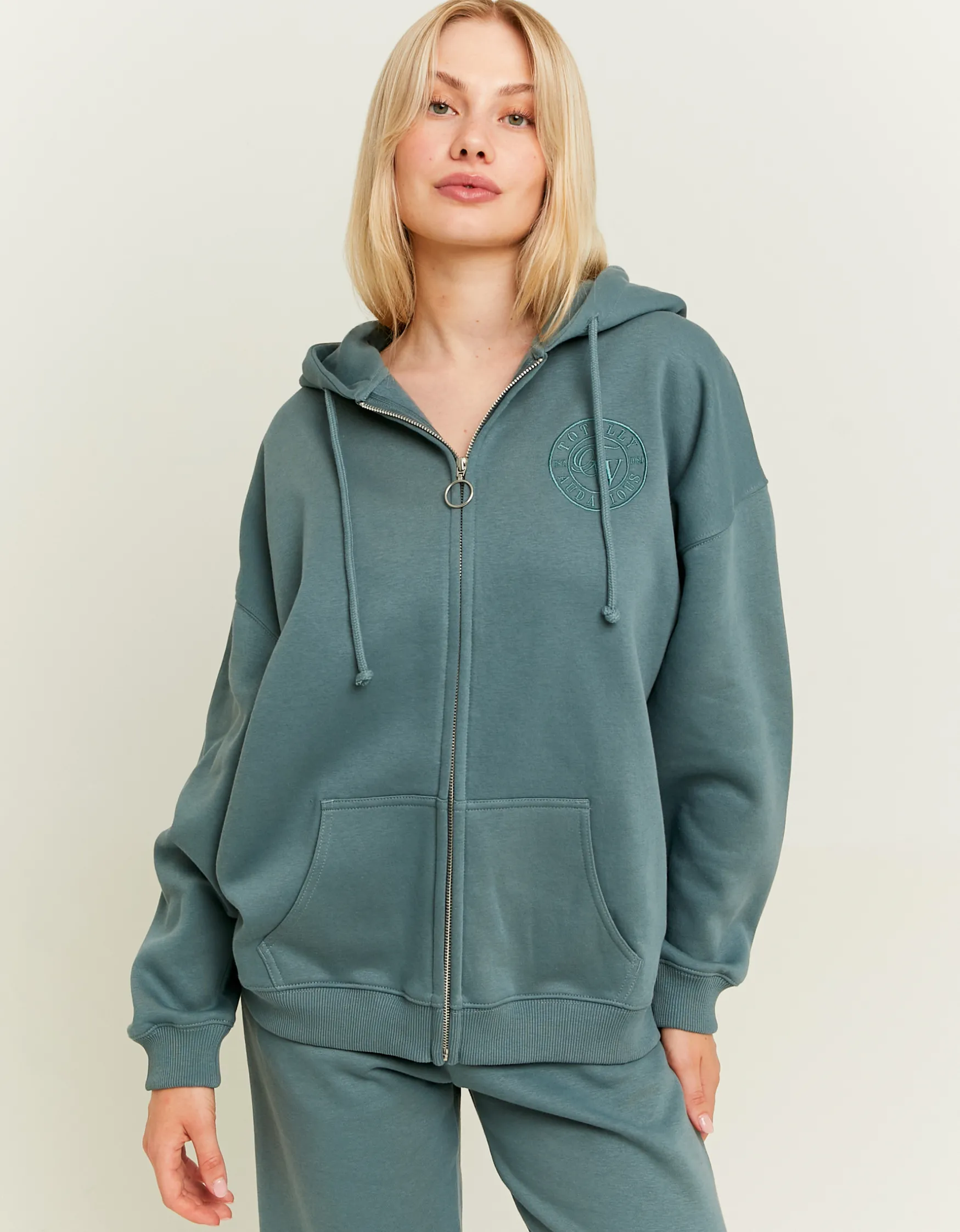 Tally Weijl er Hoodie mit Stickerei und Reißverschluss^ Sweatshirts & Hoodies