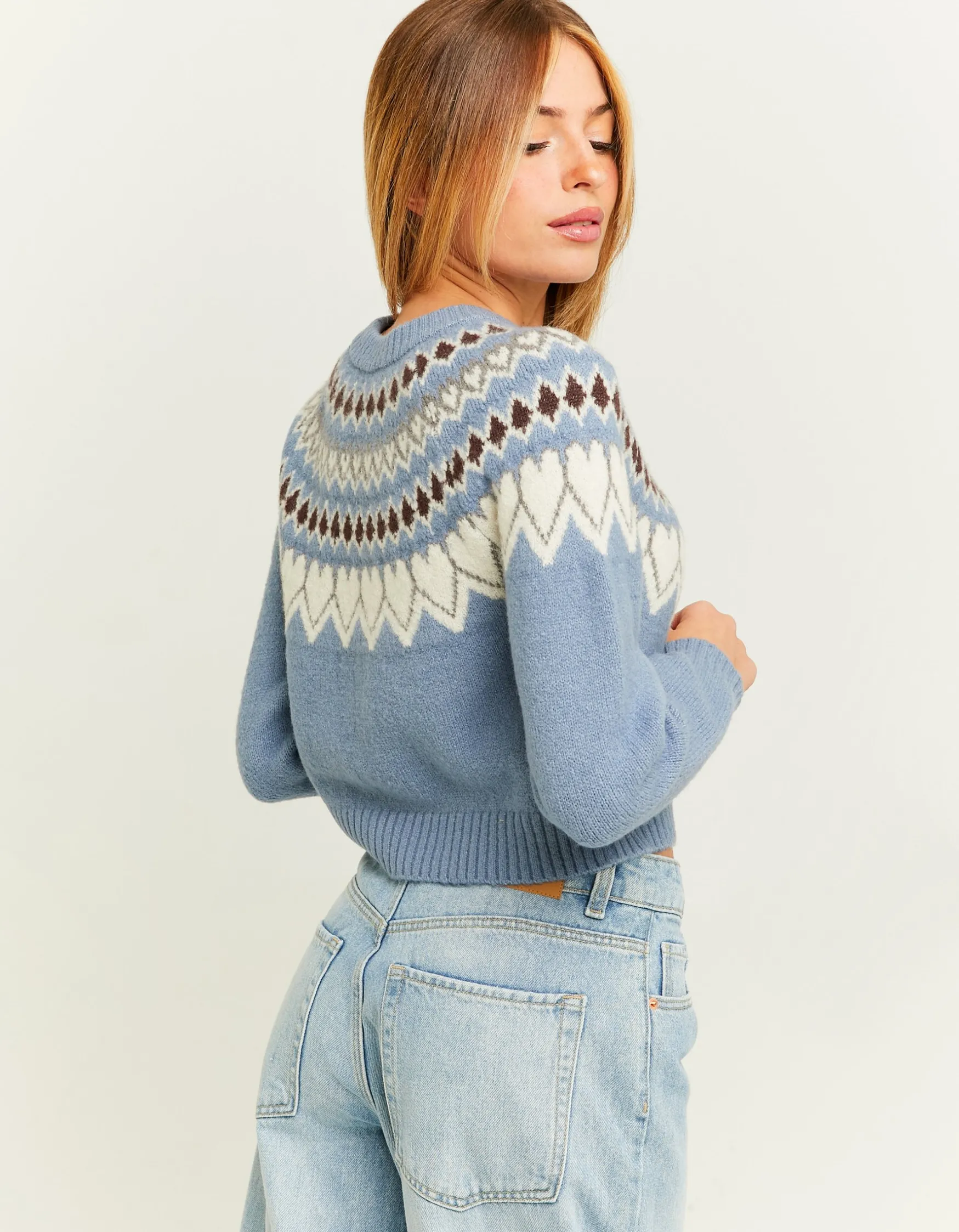 Tally Weijl Blauer kurzer Pullover^ Strick