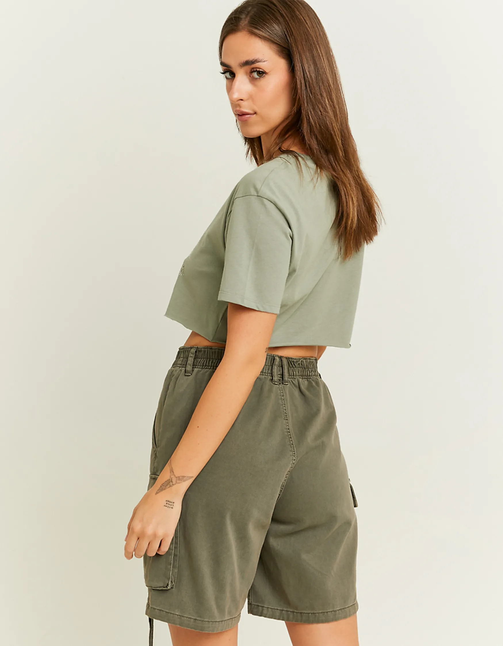 Tally Weijl e Mid Waist Cargo Shorts^ Shorts