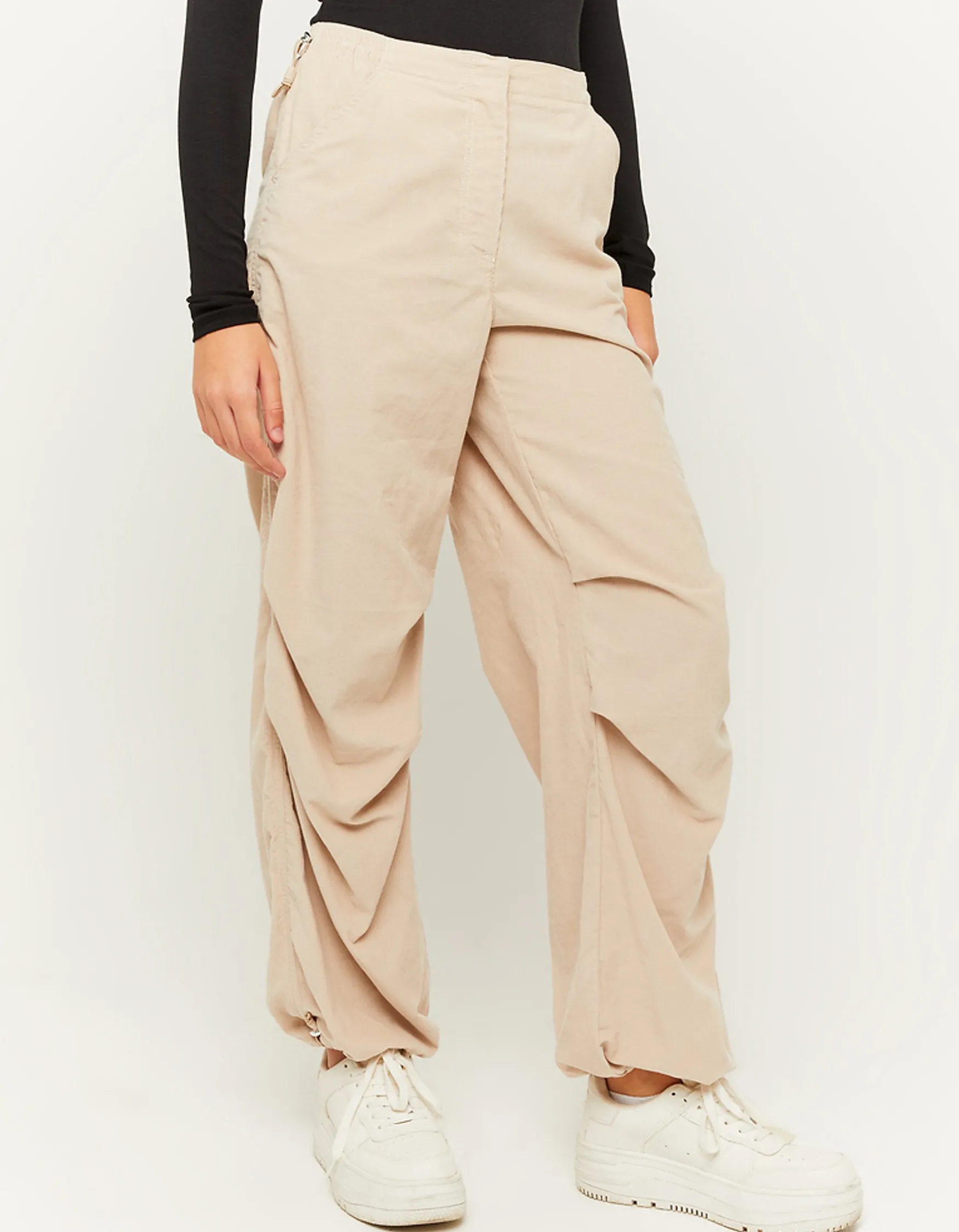 Tally Weijl Corduroy Parachute Trouser with Pleats^ Hosen | Cargo & Parachute