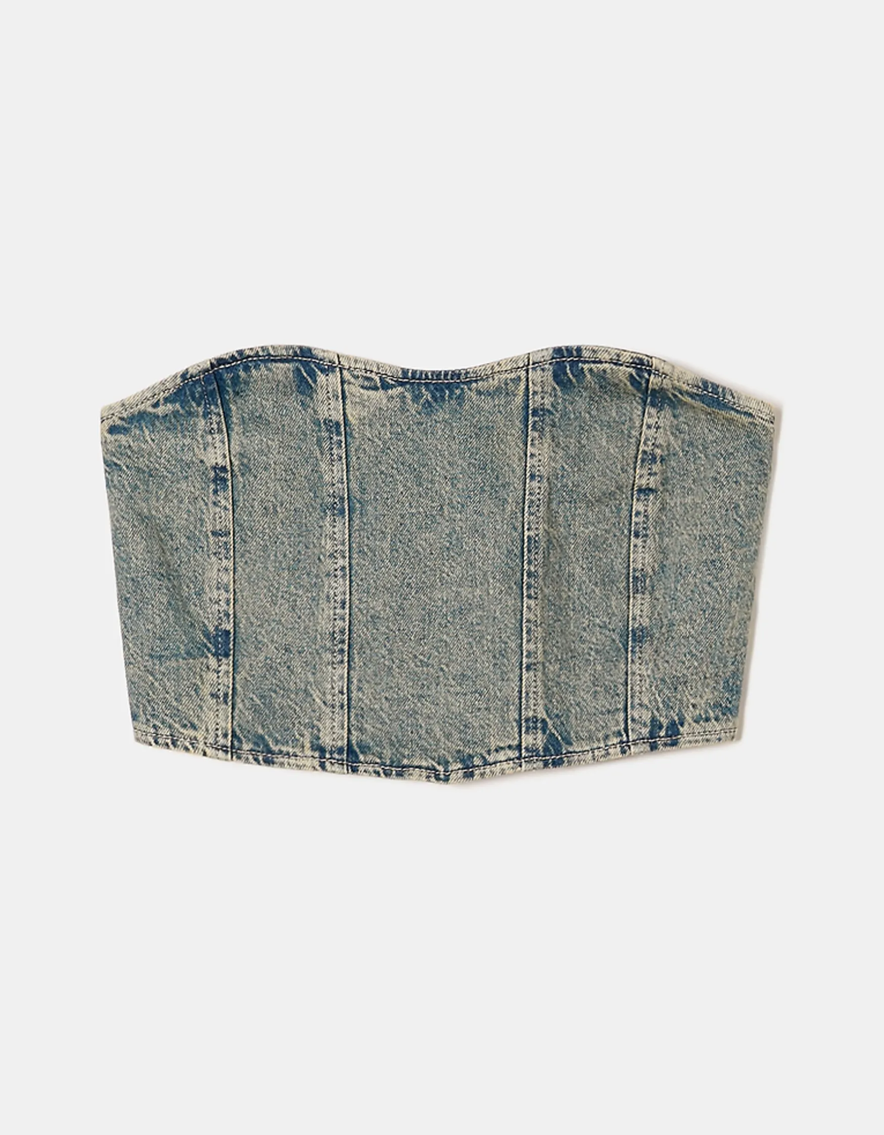 Tally Weijl Cropped Denim-Korsett-Top^ Tops