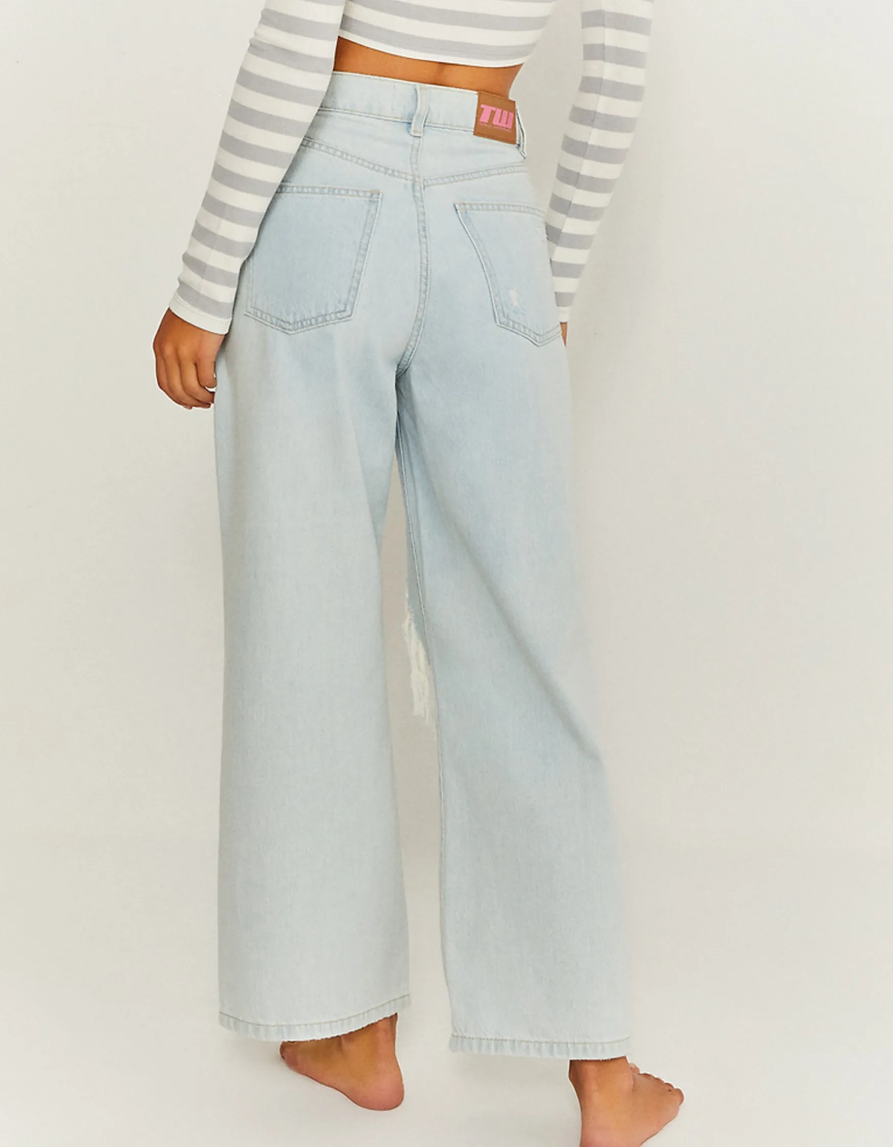 Tally Weijl Cropped Wide Leg Jeans^ Jeans