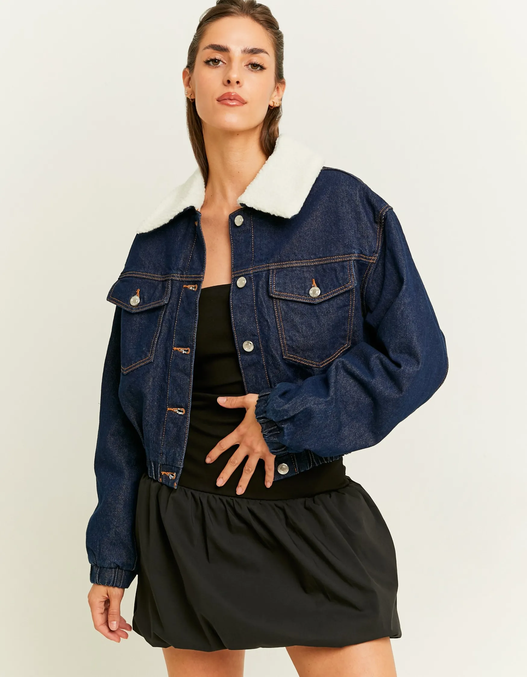 Tally Weijl Denimjacke mit Faux-Fell-Kragen^ Jacken