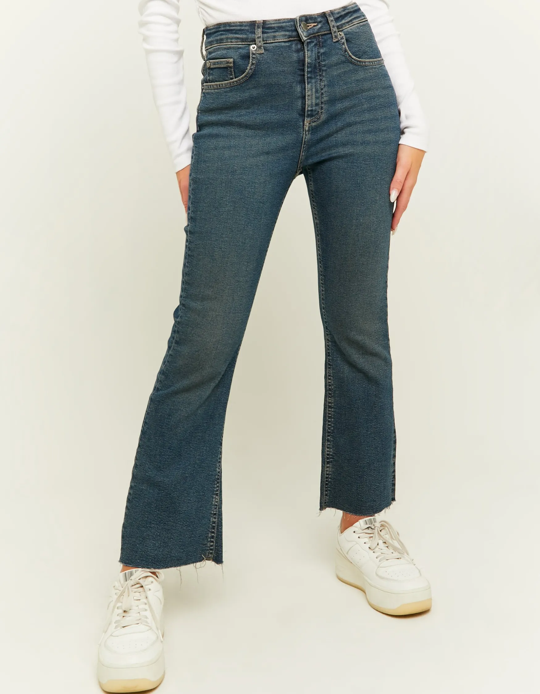 Tally Weijl Dunkle Cropped Flare Jeans^ Jeans