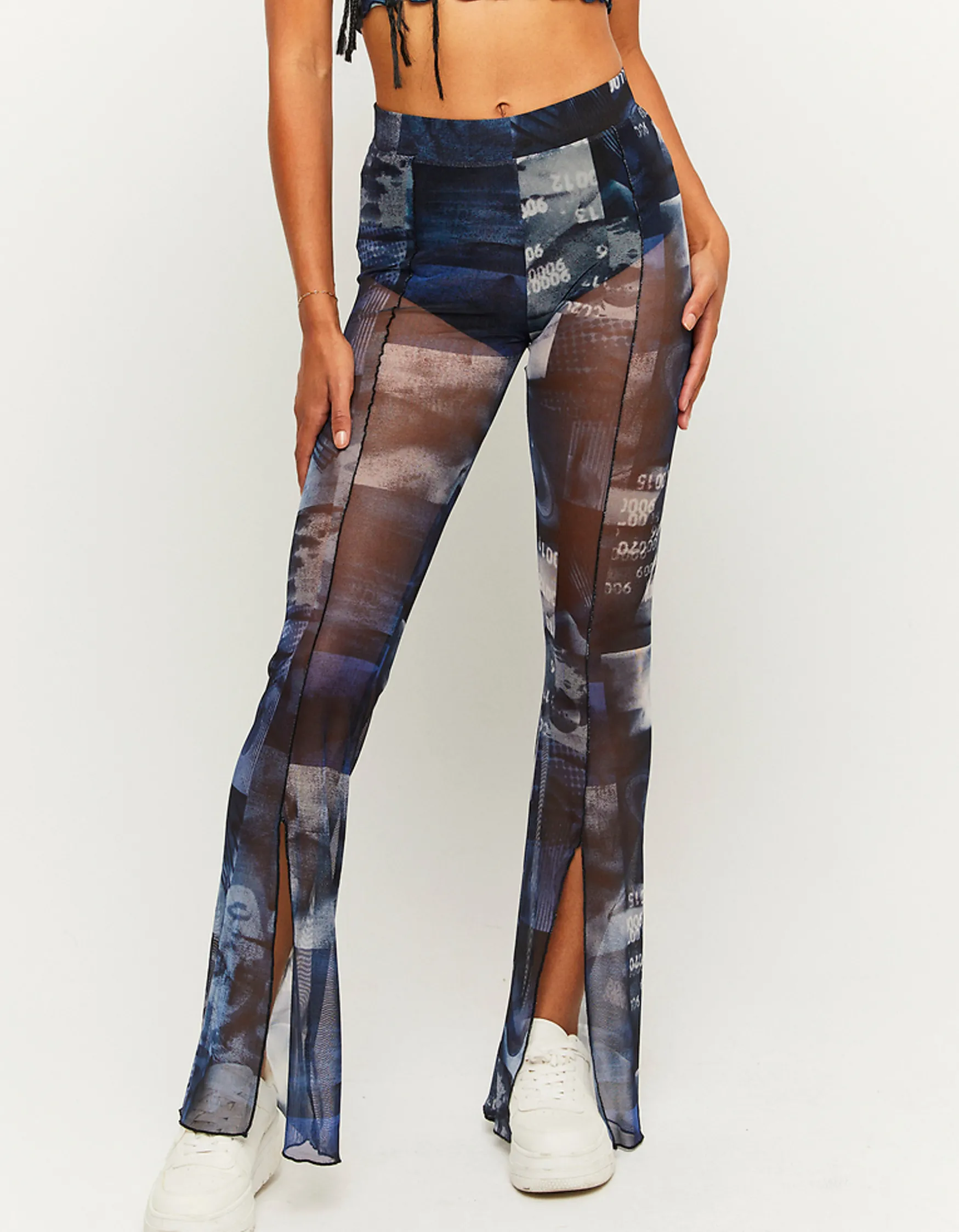 Tally Weijl Flare Leggings aus Mesh^ Leggings