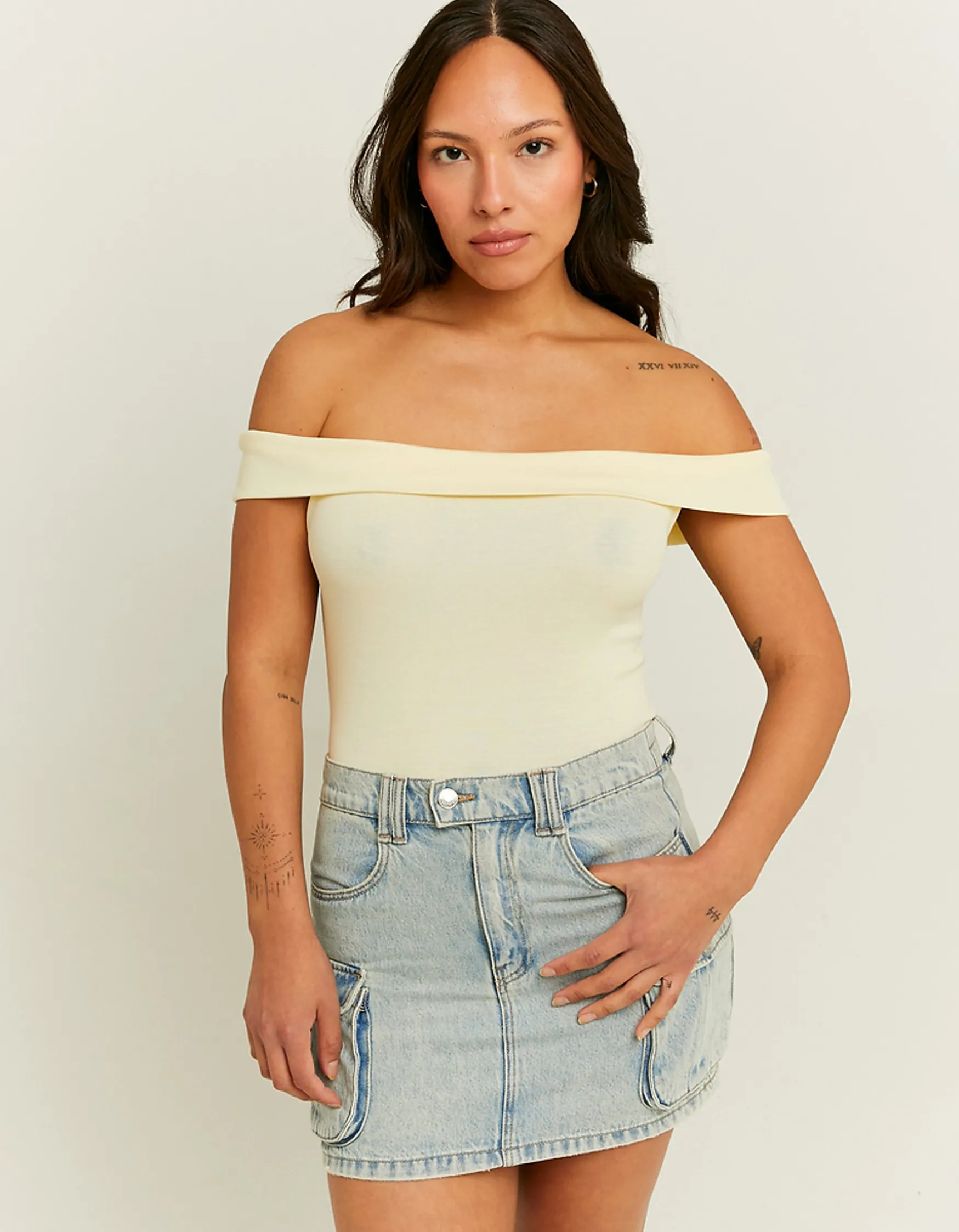 Tally Weijl es Basic Off Shoulder Tank Top^ Basic T-Shirts