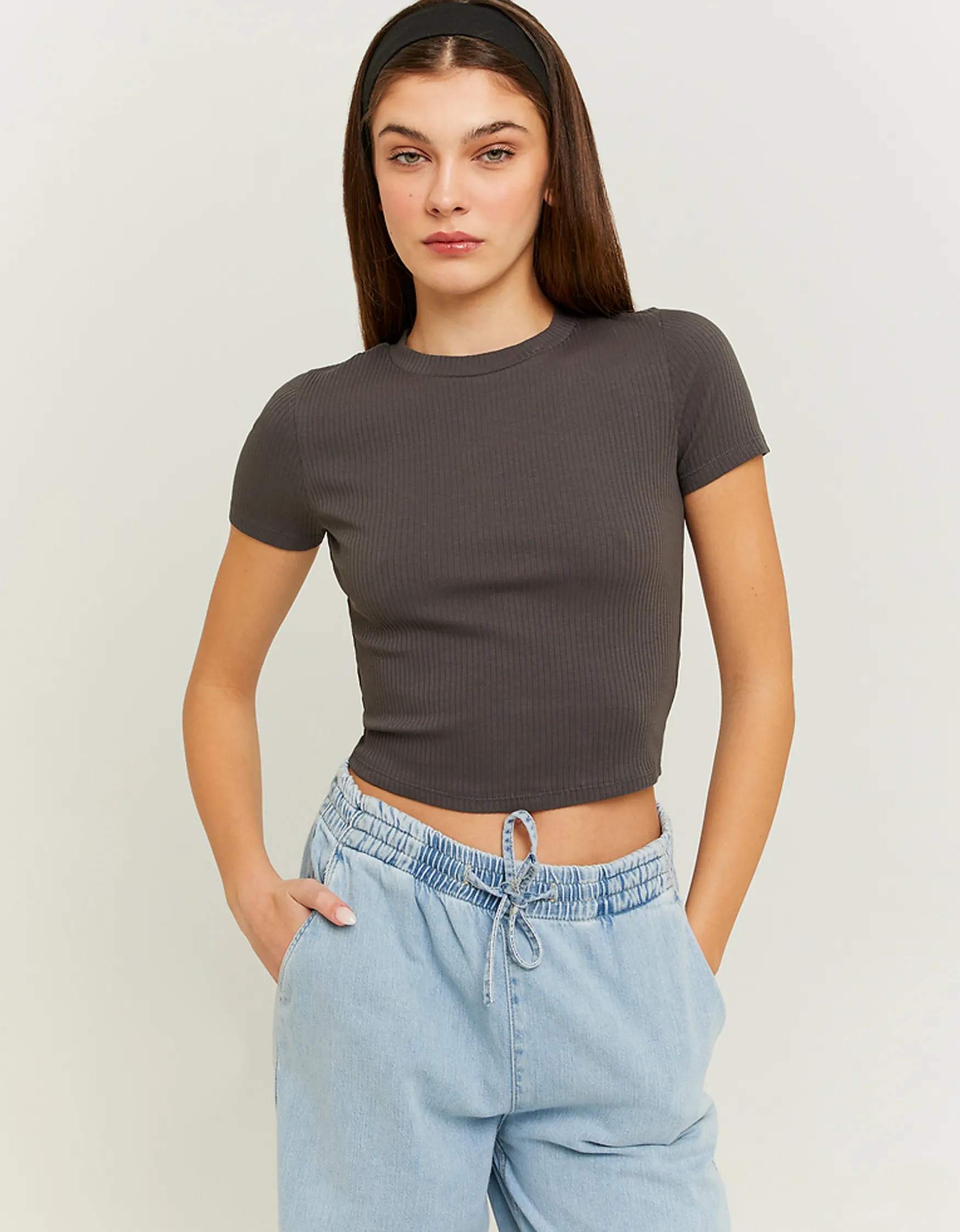 Tally Weijl es Basic Cropped T-Shirt^ Basic T-Shirts