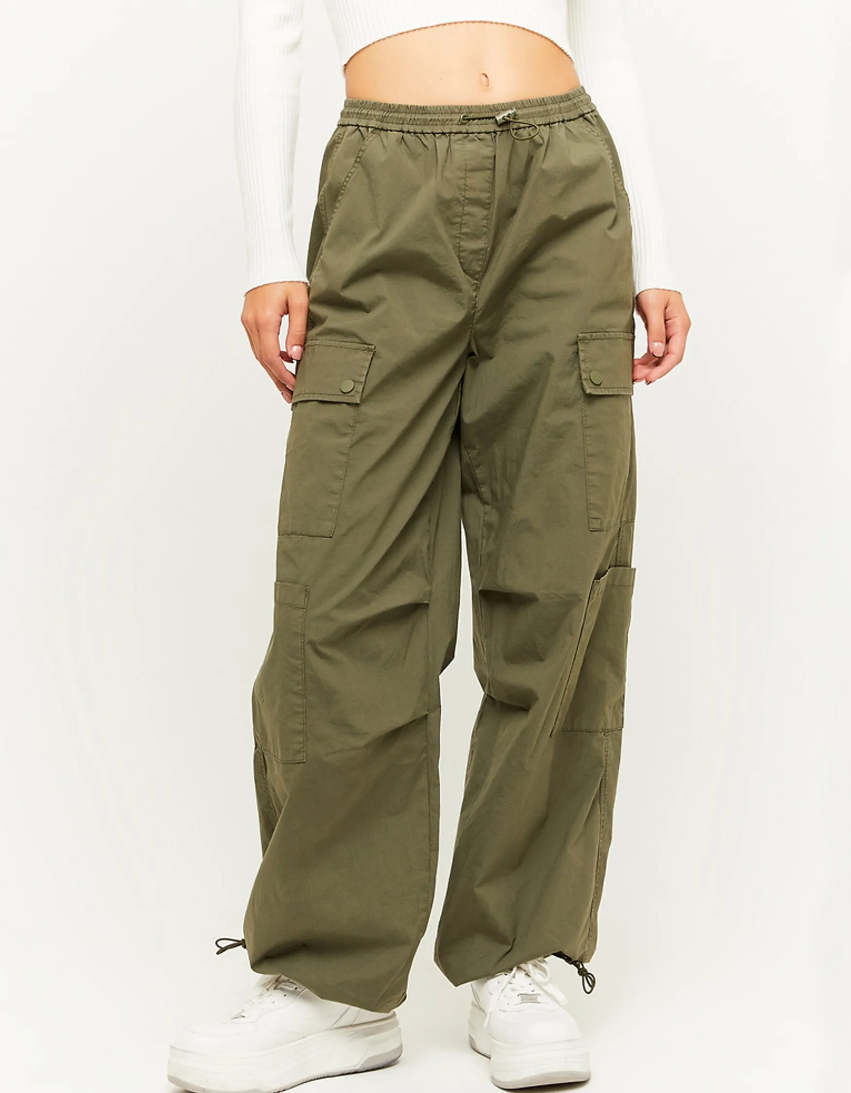 Tally Weijl Green Cargo Parchute^ Hosen | Cargo & Parachute