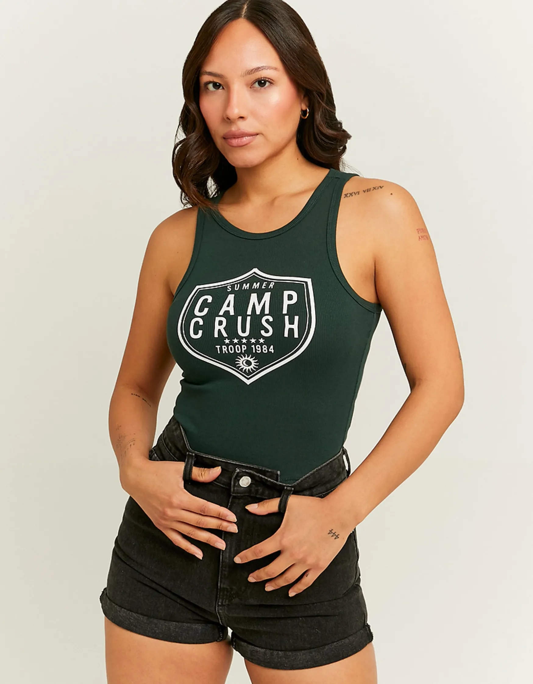 Tally Weijl es Cropped Bedrucktes Tank Top^ T-Shirts Mit Print