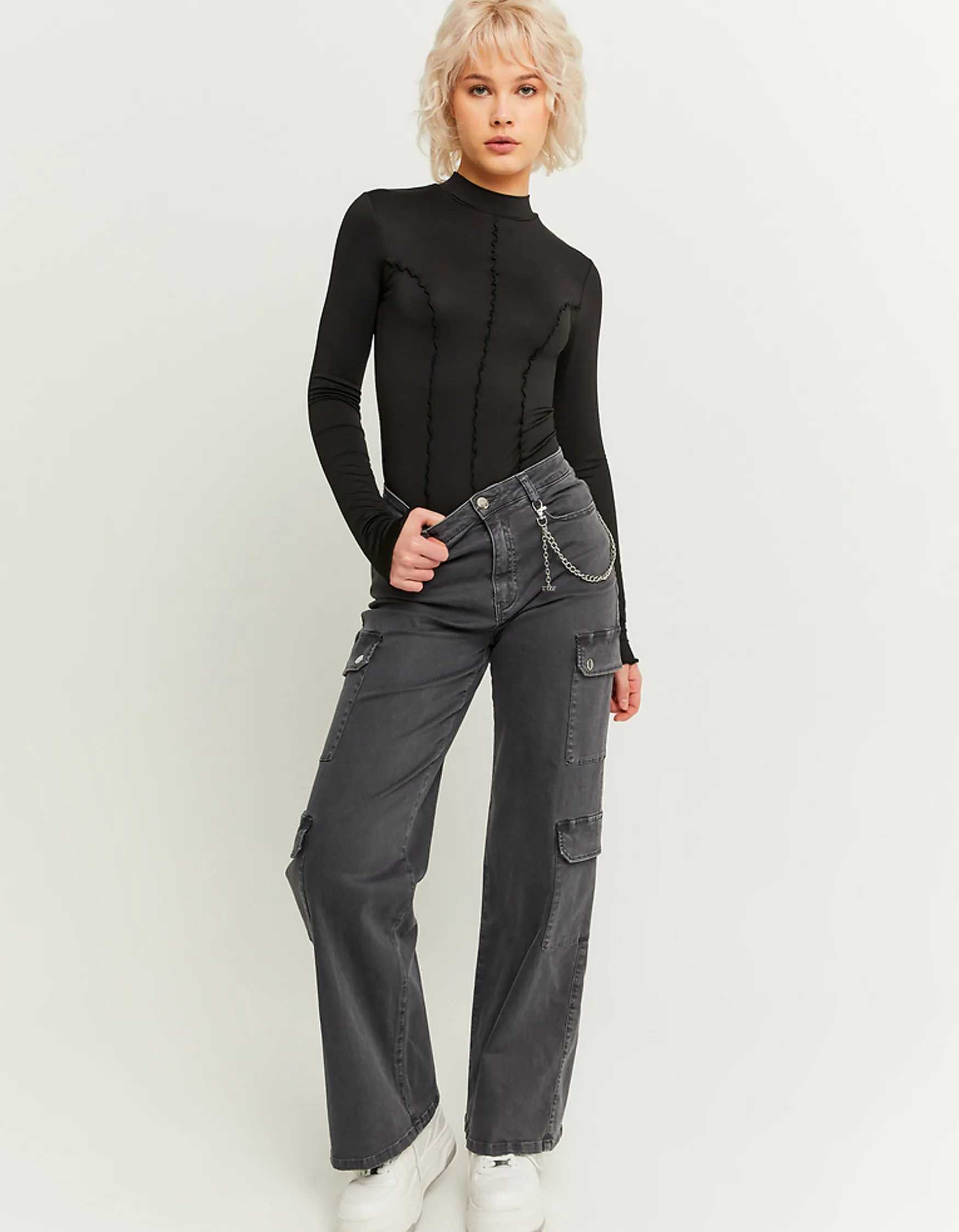 Tally Weijl High Waist Cargo Straight Trousers^ Hosen | Cargo & Parachute