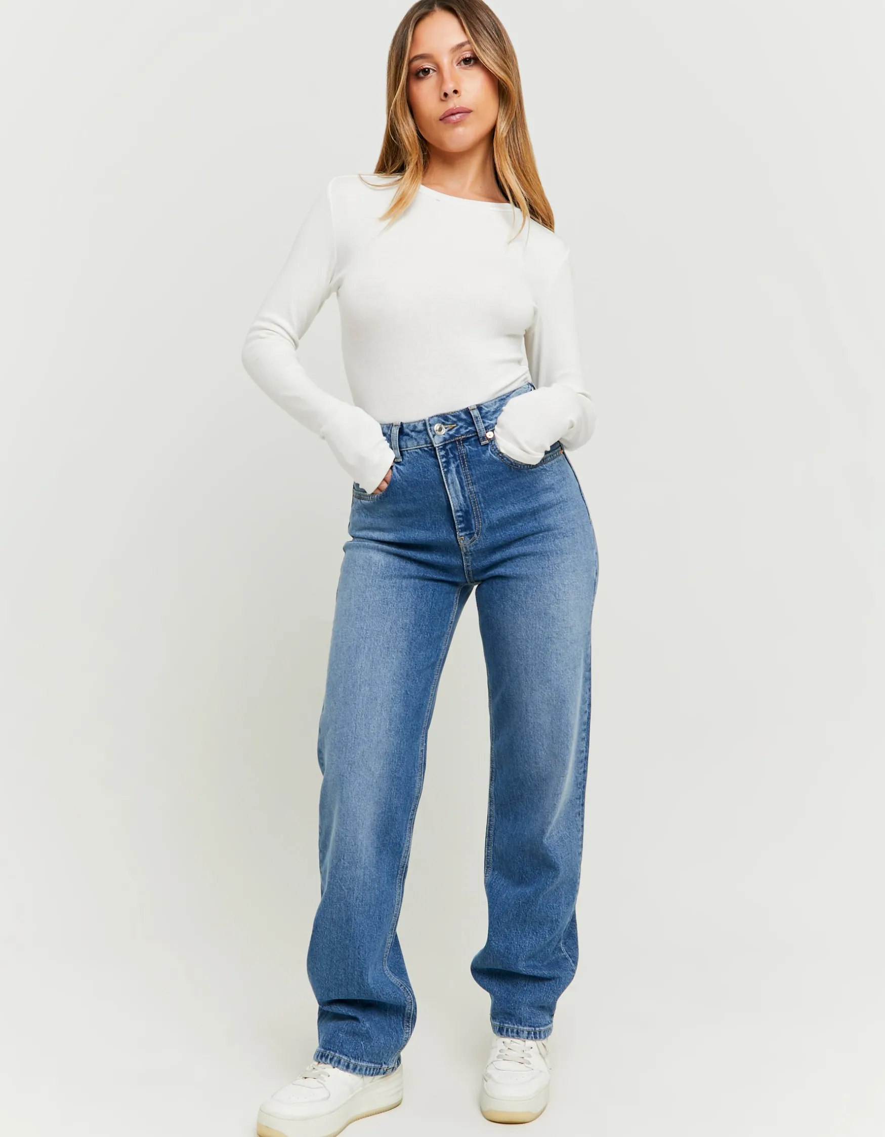 Tally Weijl High Waist Straight Leg Jeans^ Jeans