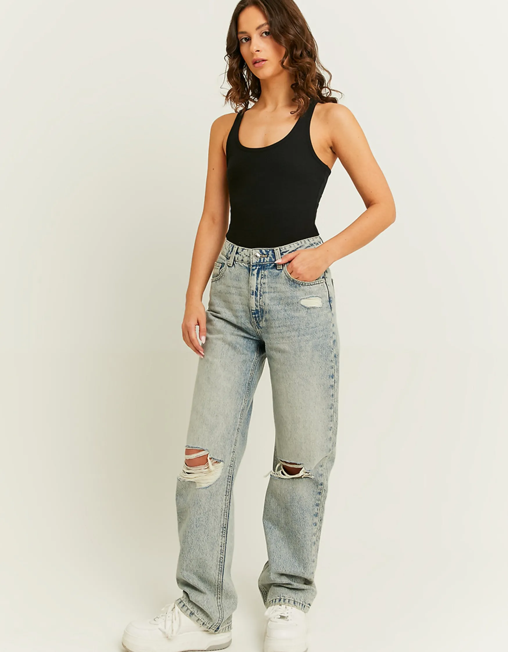 Tally Weijl High Waist Straight Leg Jeans^ Jeans