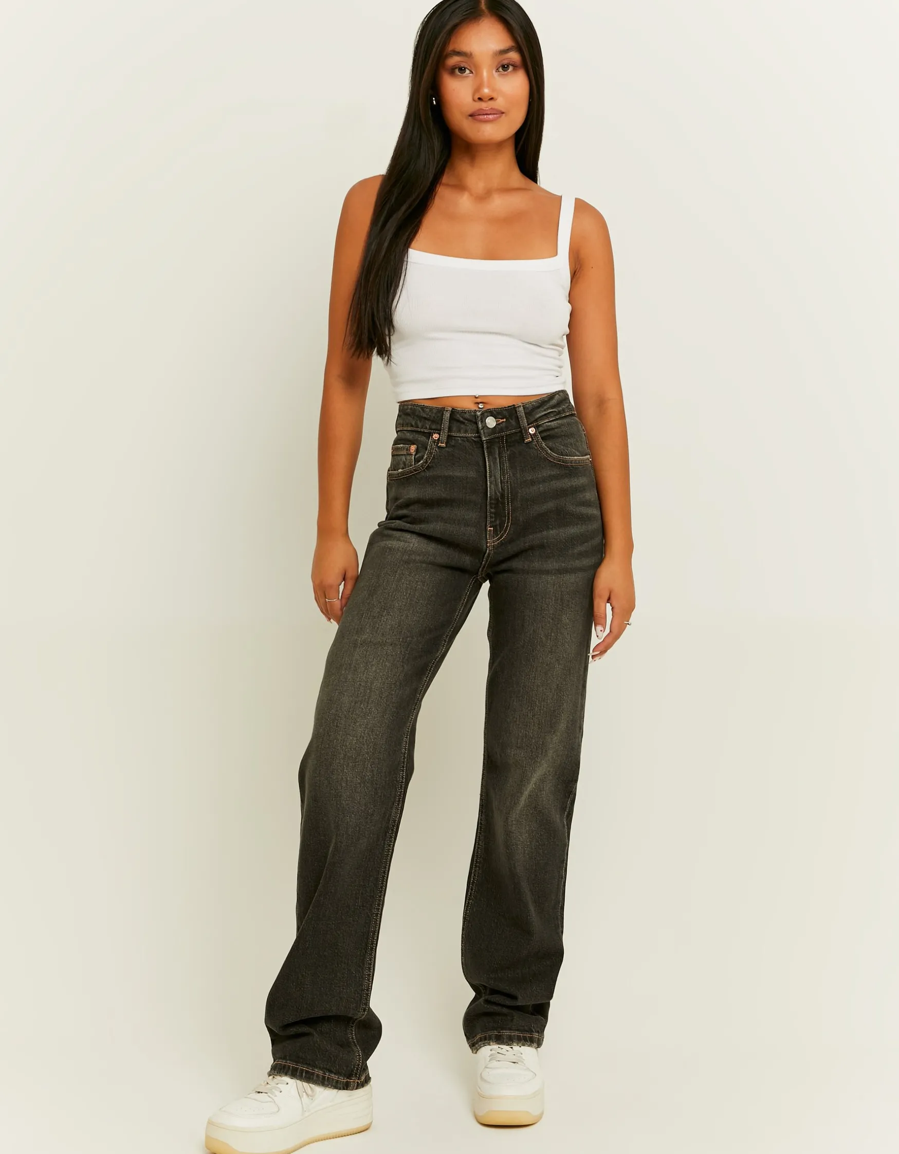 Tally Weijl High Waist Straight Leg Jeans^ Jeans