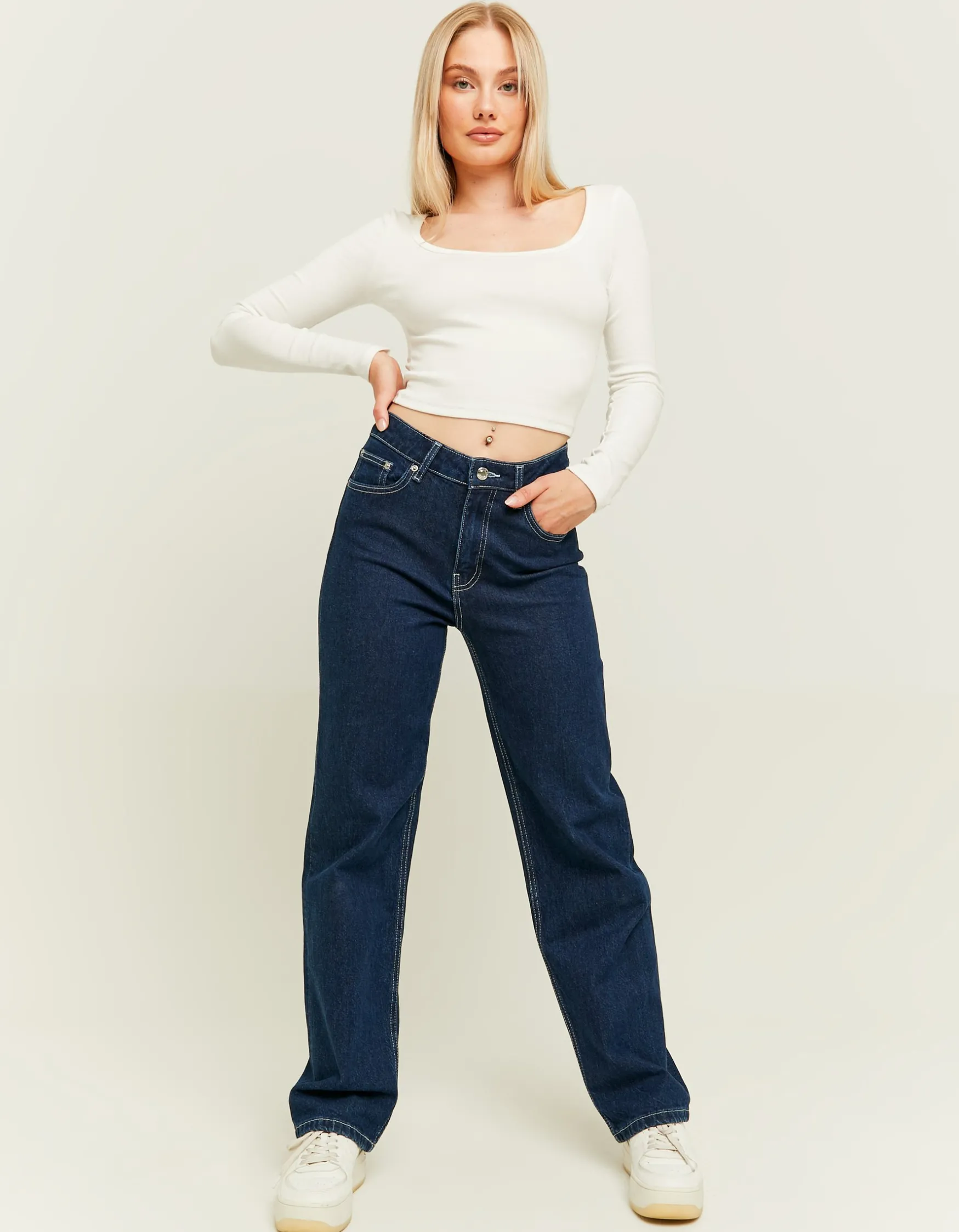 Tally Weijl High Waist Straight Leg Jeans^ Jeans