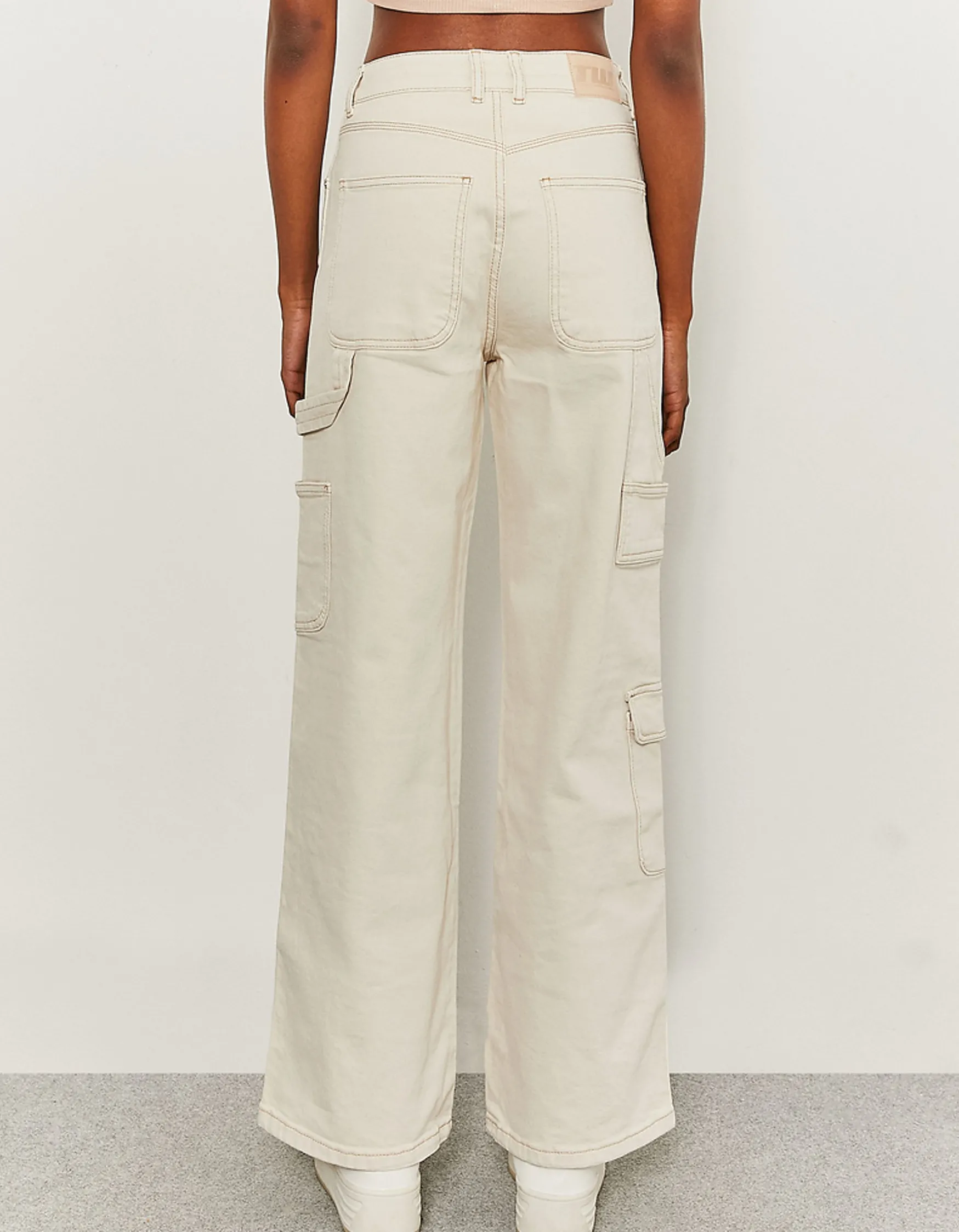 Tally Weijl High Waist Wide Leg Cargo Trousers^ Jeans | Cargo & Parachute