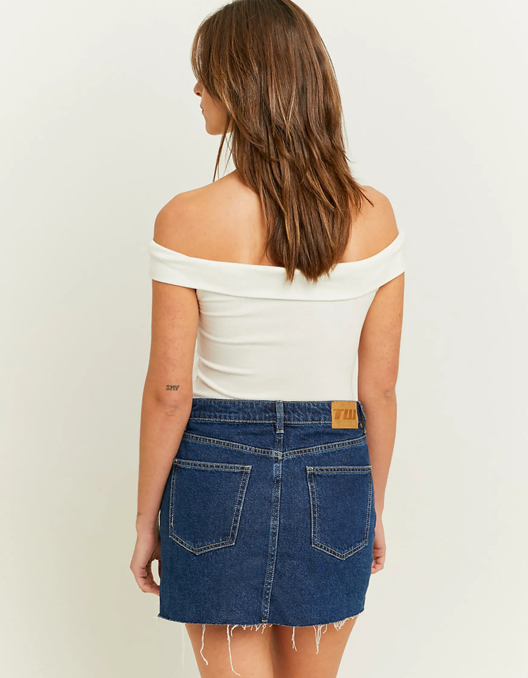 Tally Weijl High Waisted Denim Mini Rock^ Röcke