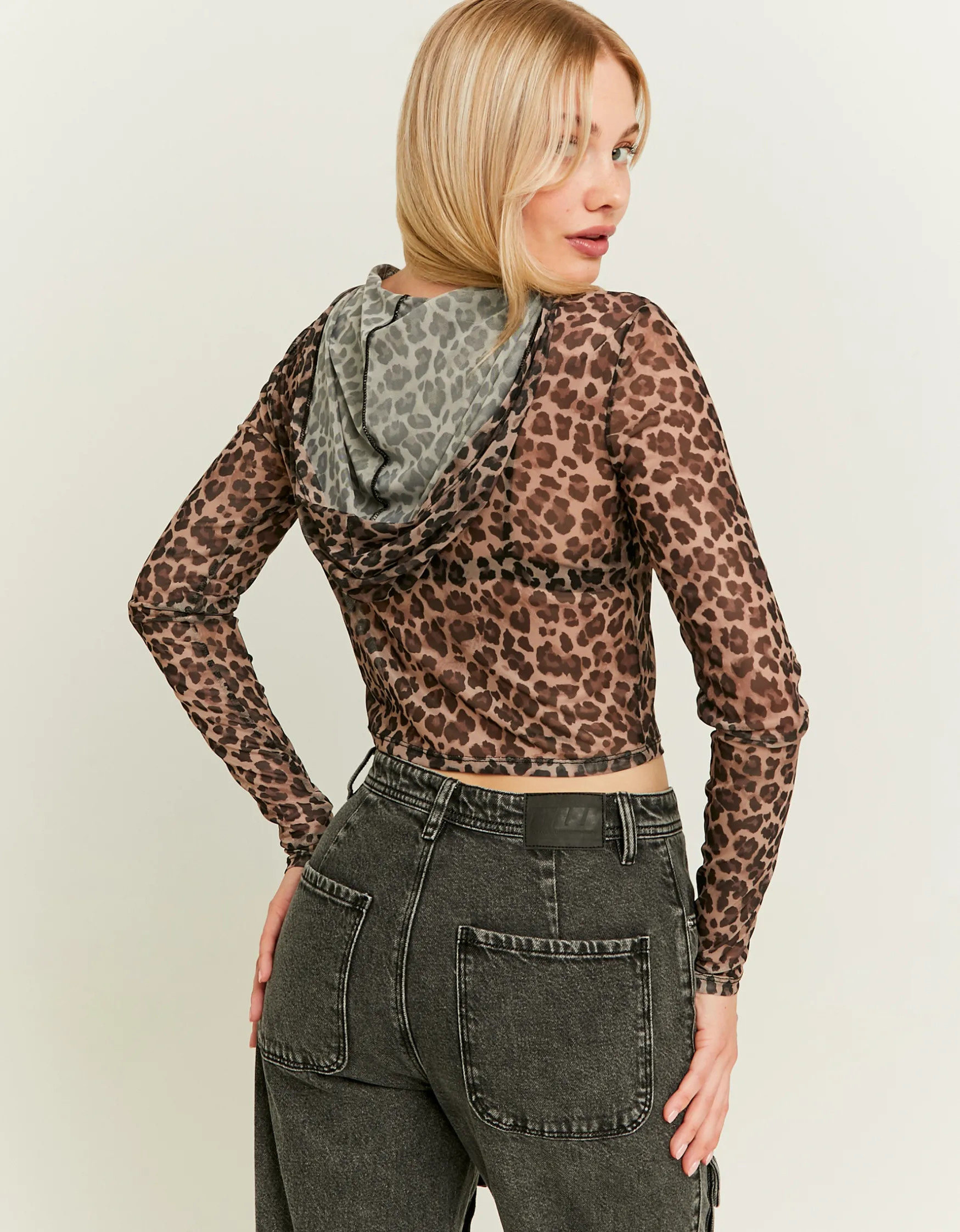 Tally Weijl Kapuzentop mit Leo-Print^ Tops