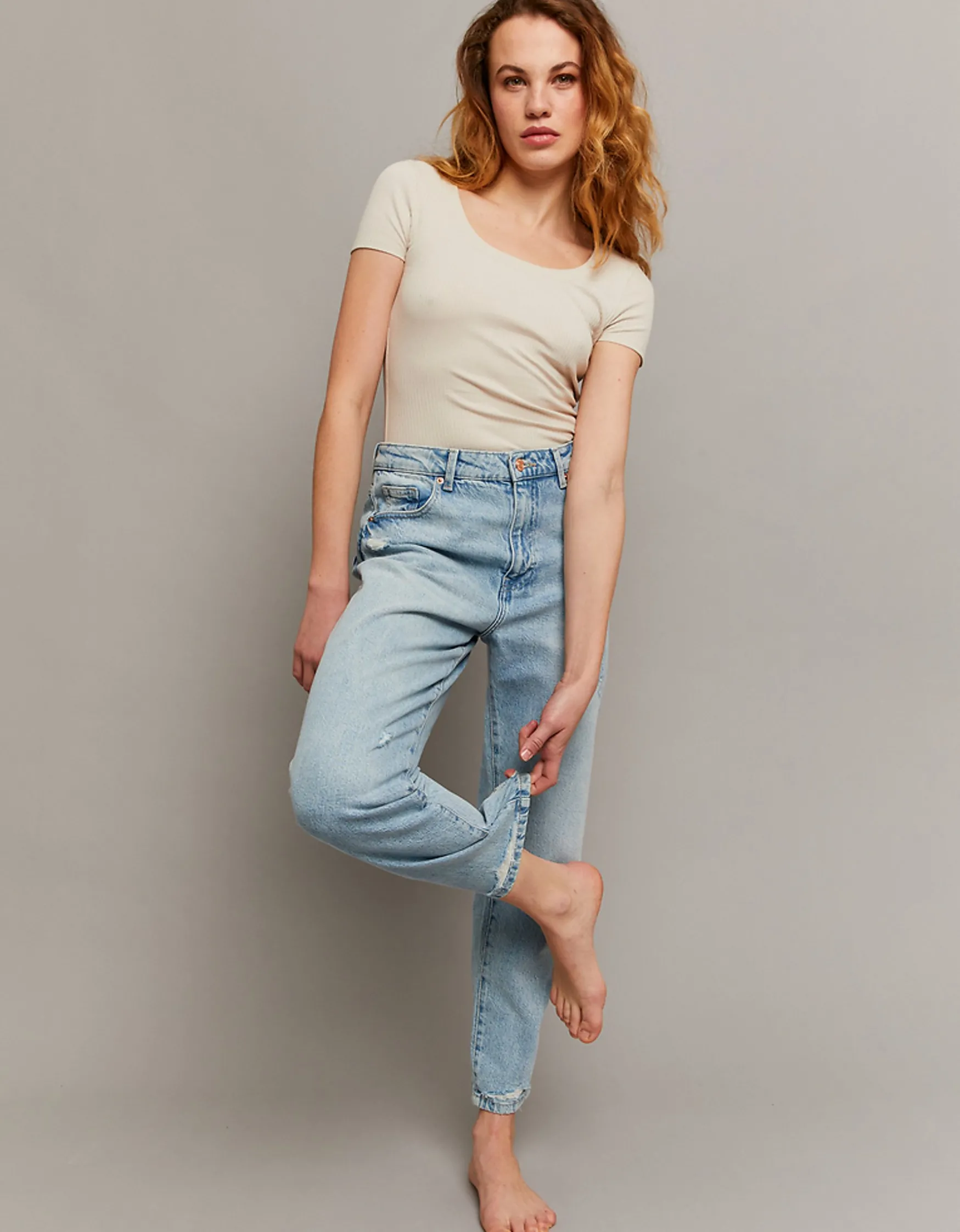 Tally Weijl Komfortable Stretch Mom Jeans^ Jeans