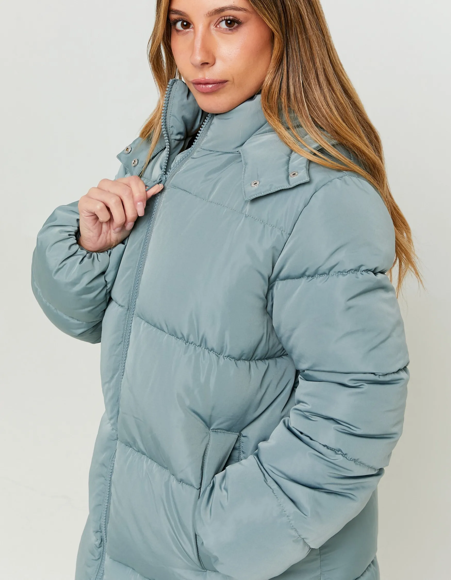 Tally Weijl Lange Pufferjacke mit Kapuze^ Jacken