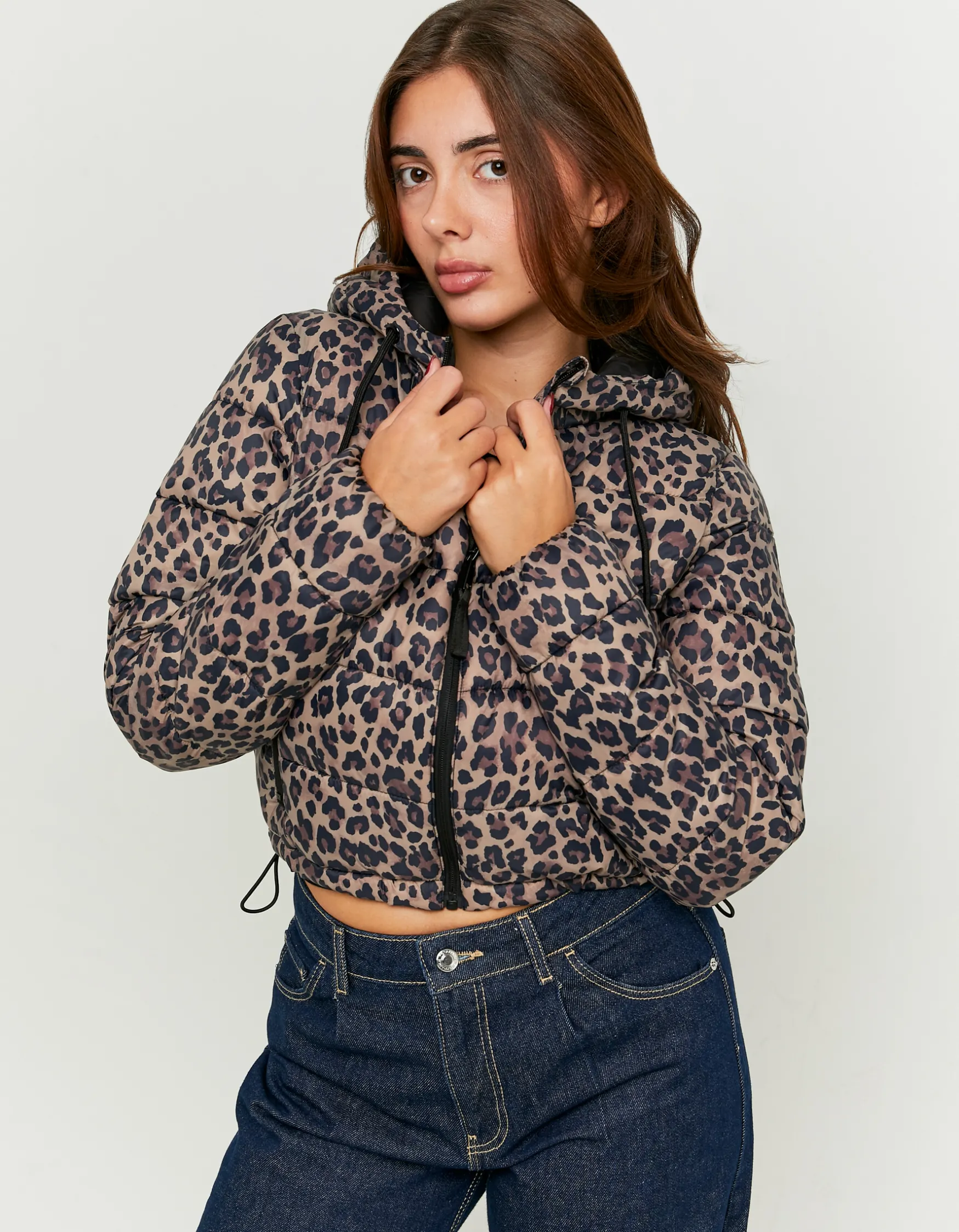 Tally Weijl Leichte Pufferjacke mit Leo Print^ Jacken