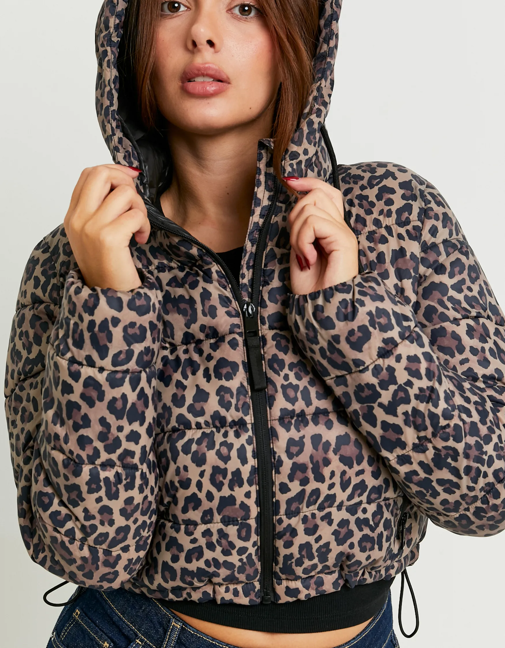 Tally Weijl Leichte Pufferjacke mit Leo Print^ Jacken