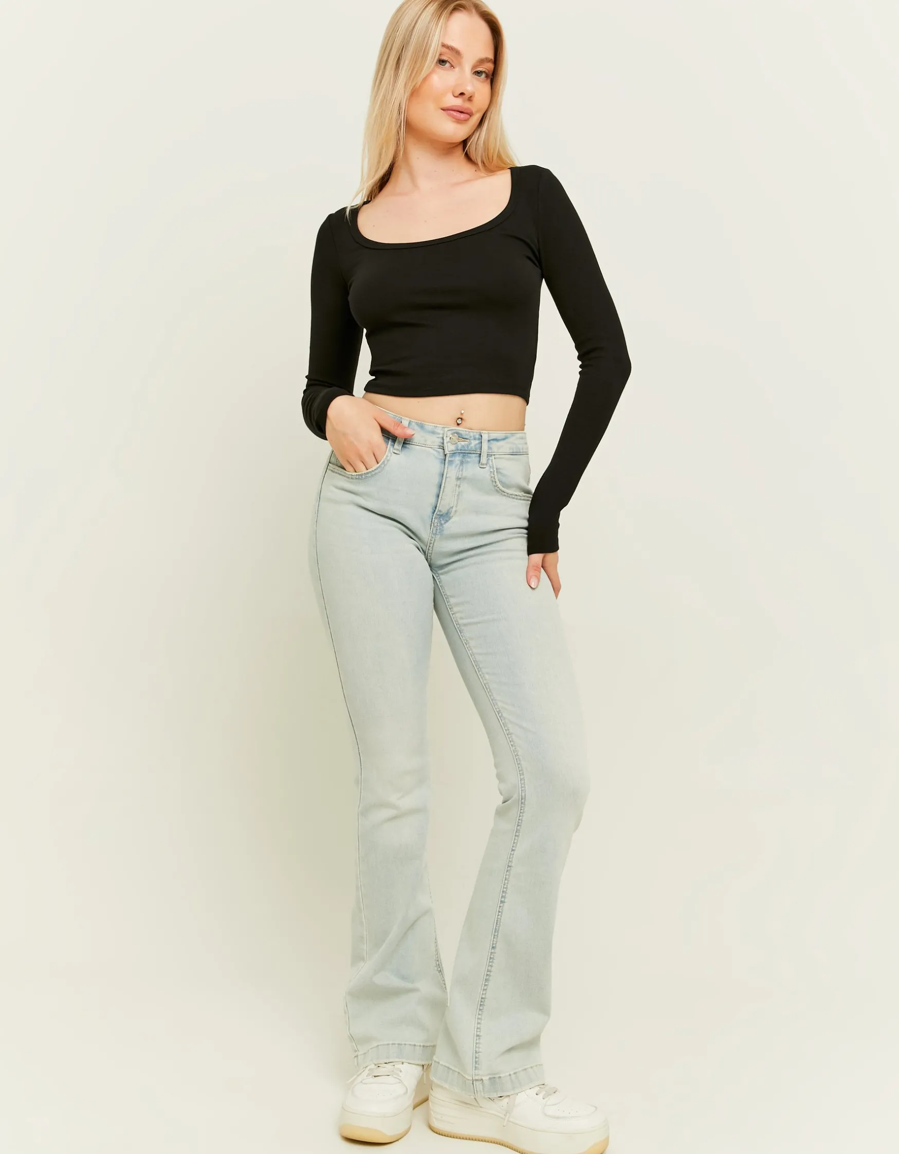 Tally Weijl Mid Waist Bootcut-Jeans^ Jeans