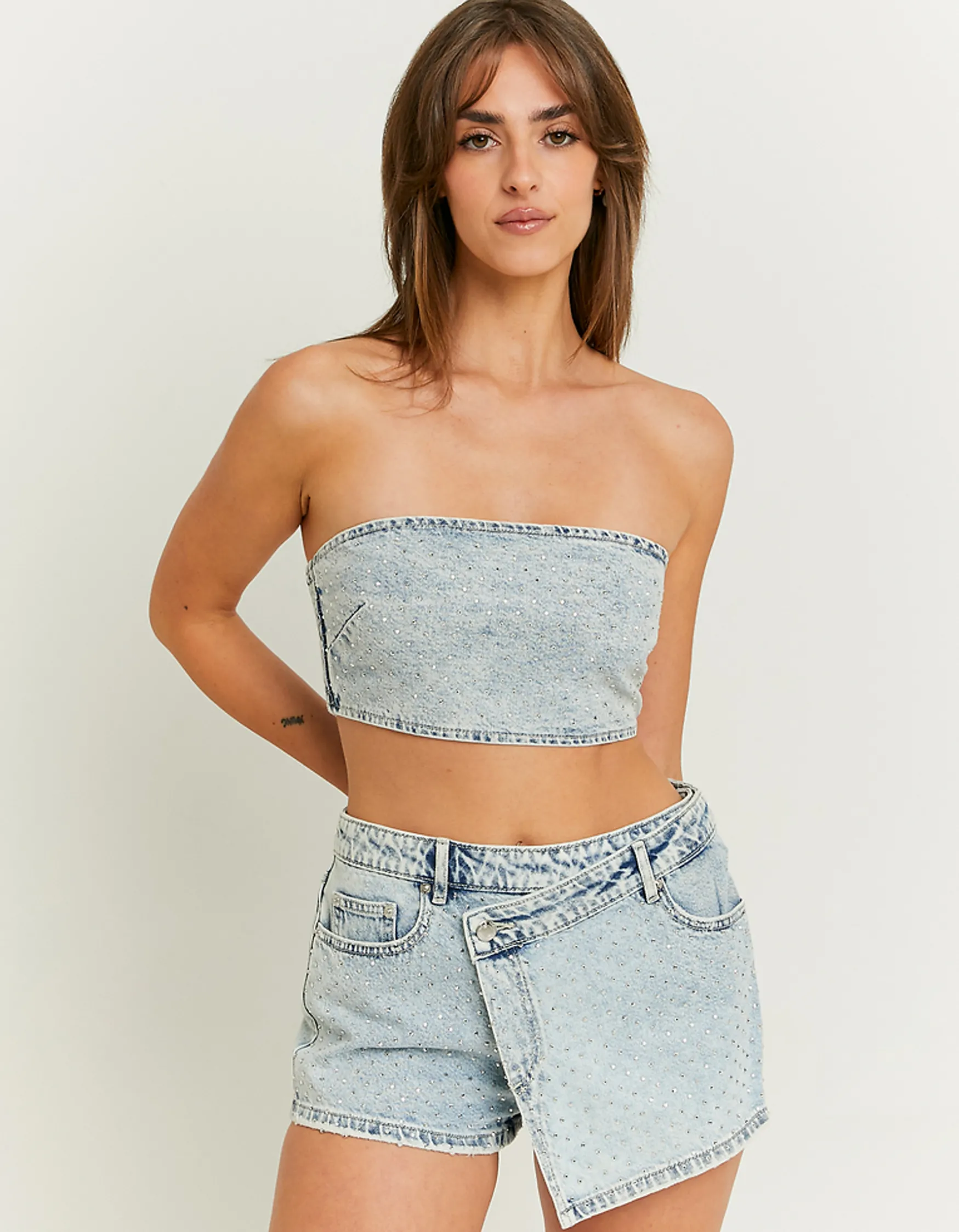 Tally Weijl Mid Waist Denim Rock^ Shorts | Total Look