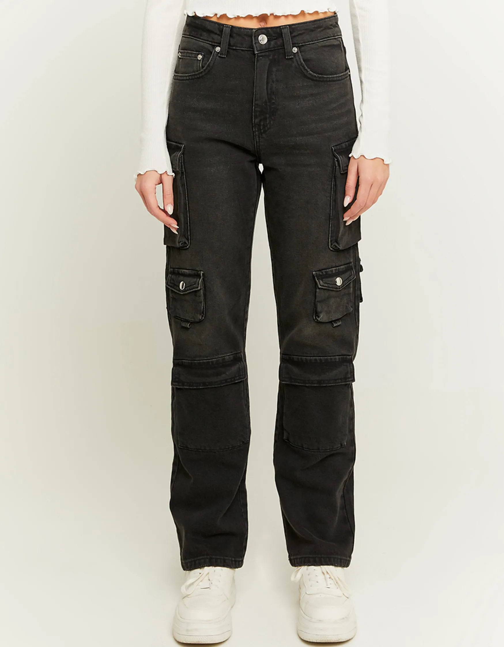 Tally Weijl Mid Waist Multipocket Cargo Jeans^ Jeans | Cargo & Parachute