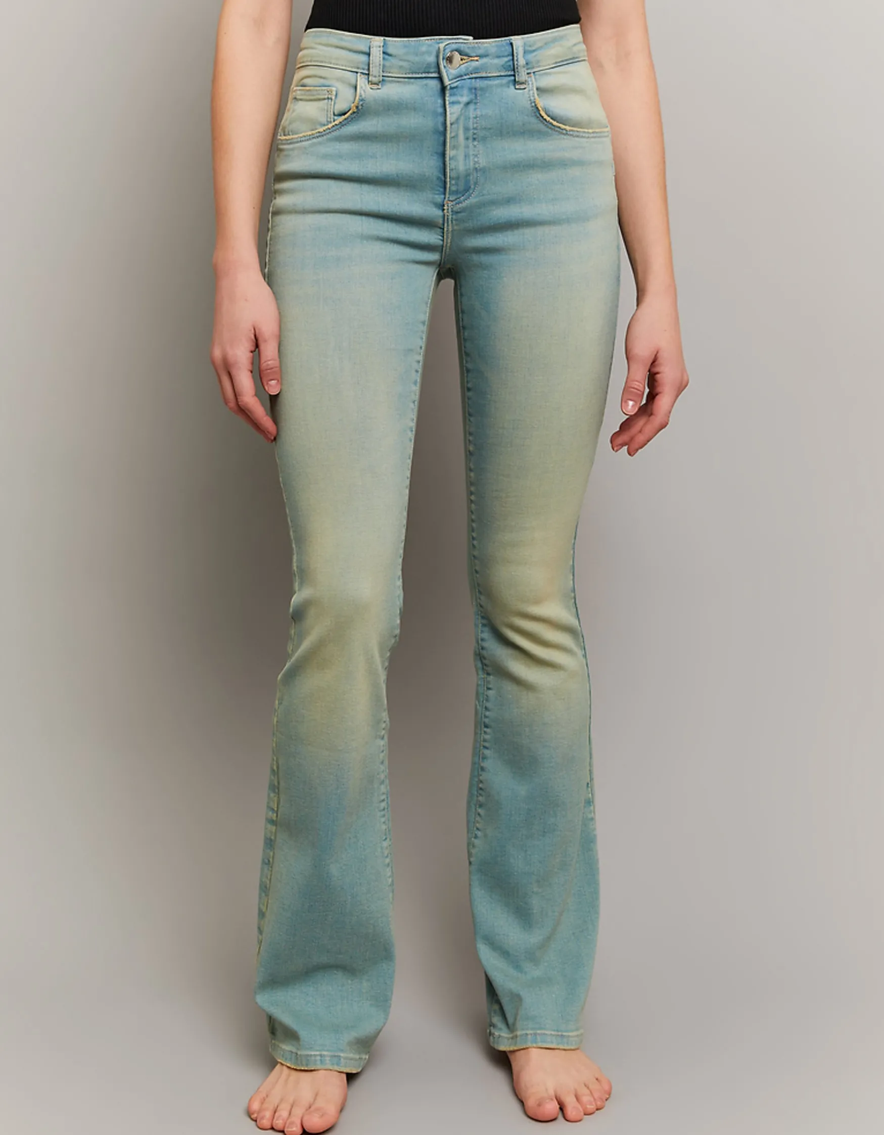 Tally Weijl Mid Waist Push Up Flare Jeans^ Jeans