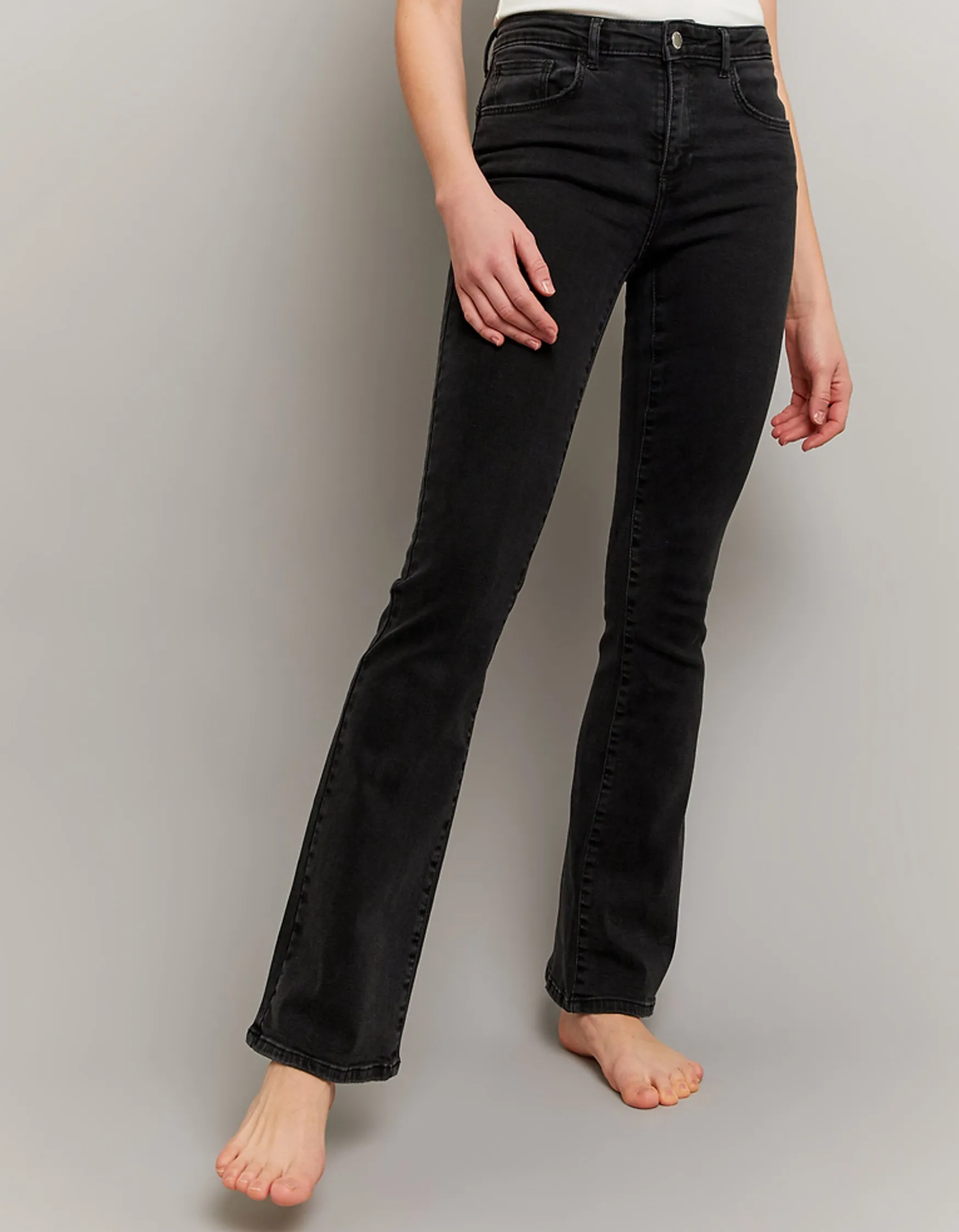 Tally Weijl Mid Waist Push Up Flare Jeans^ Jeans