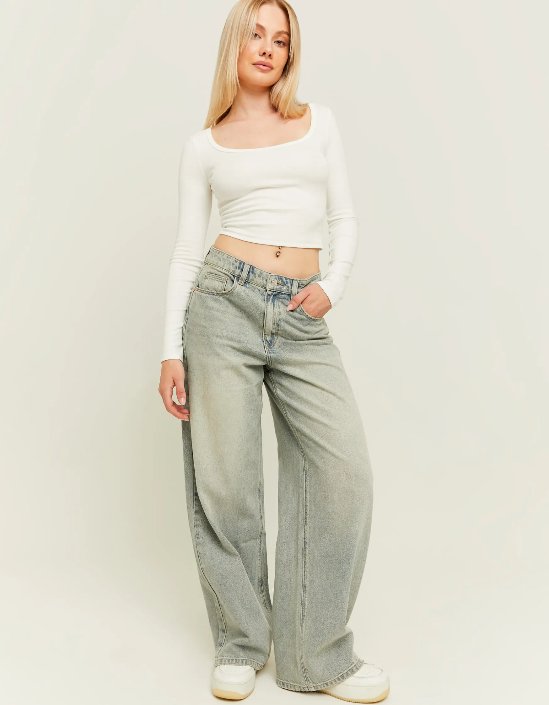 Tally Weijl Mid Waist Skater Jeans^ Jeans