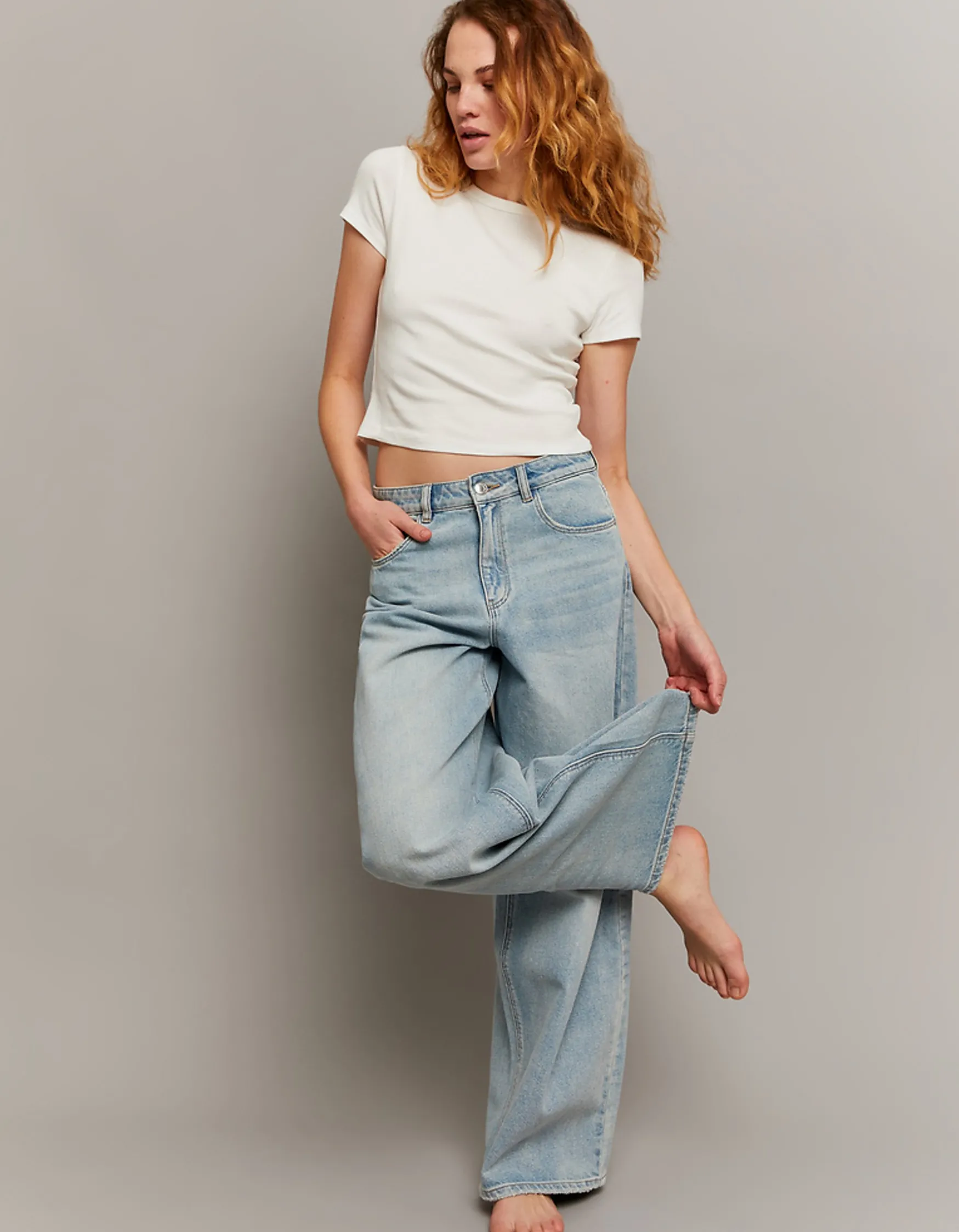 Tally Weijl Mid Waist Skater Jeans^ Jeans