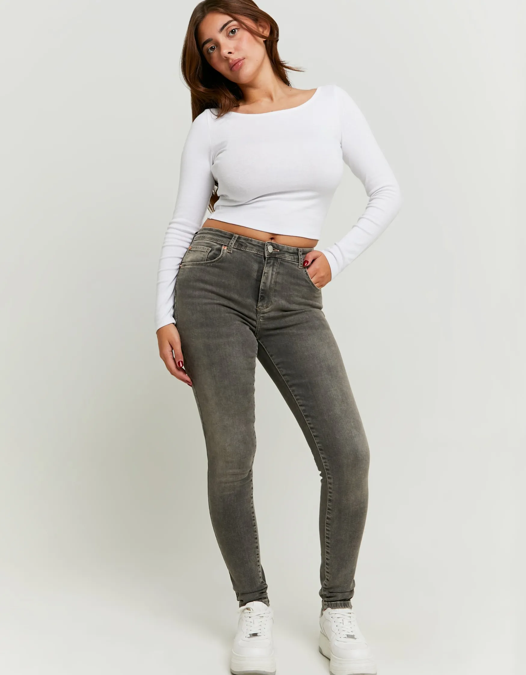 Tally Weijl Mid Waist Skinny Push Up Jeans^ Jeans