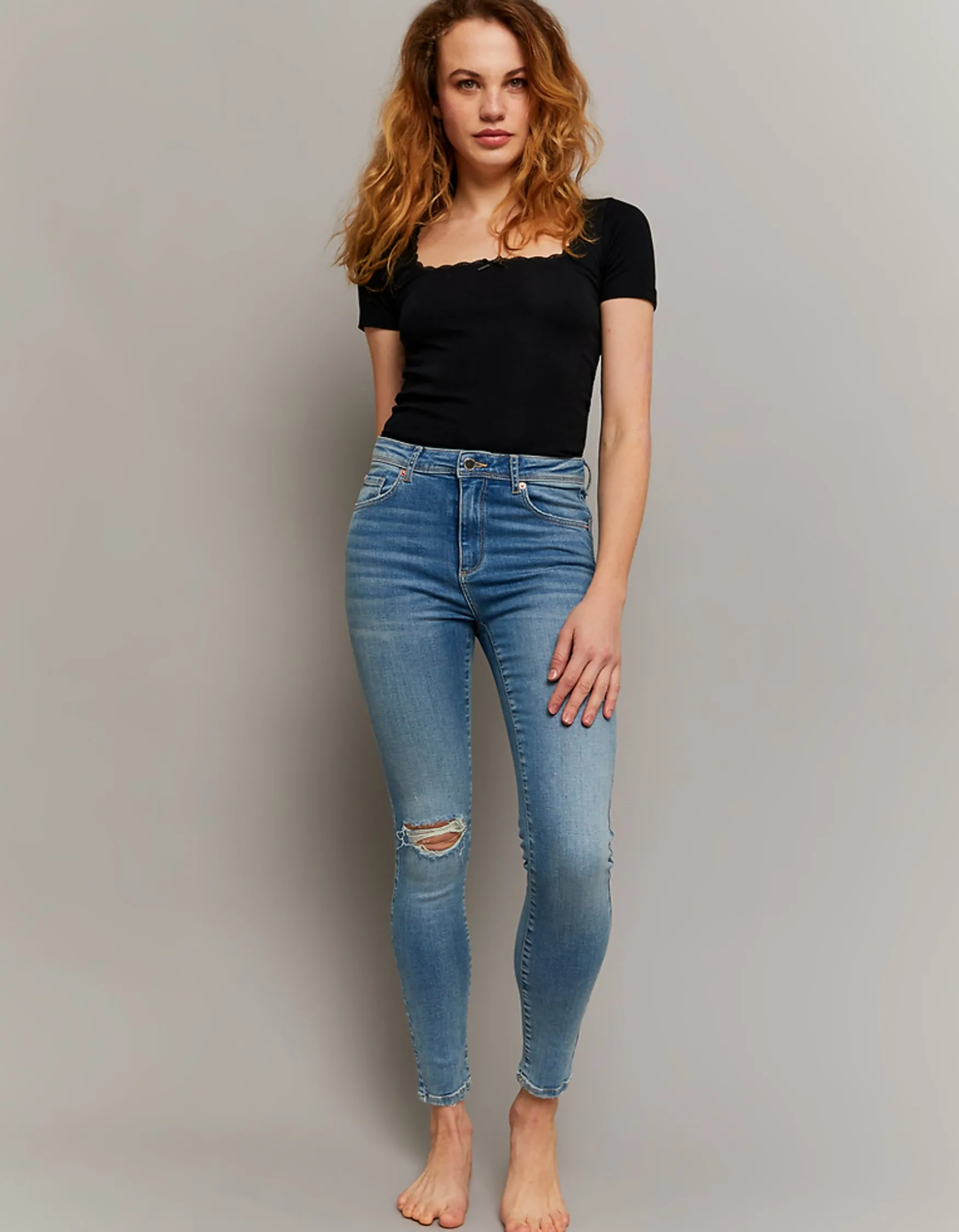 Tally Weijl Mid Waist Skinny Push Up Jeans^ Jeans