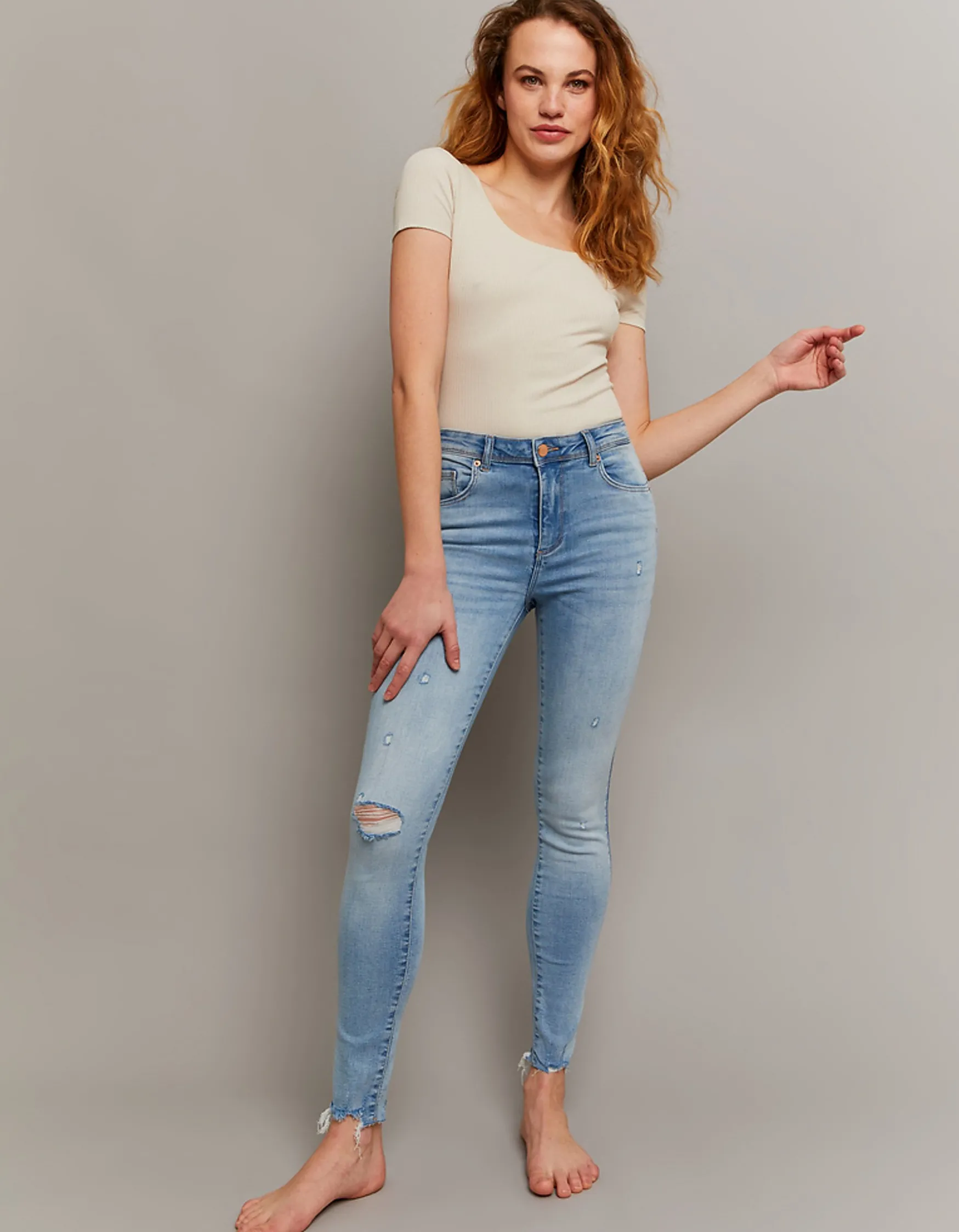 Tally Weijl Mid Waist Skinny Push Up Jeans^ Jeans