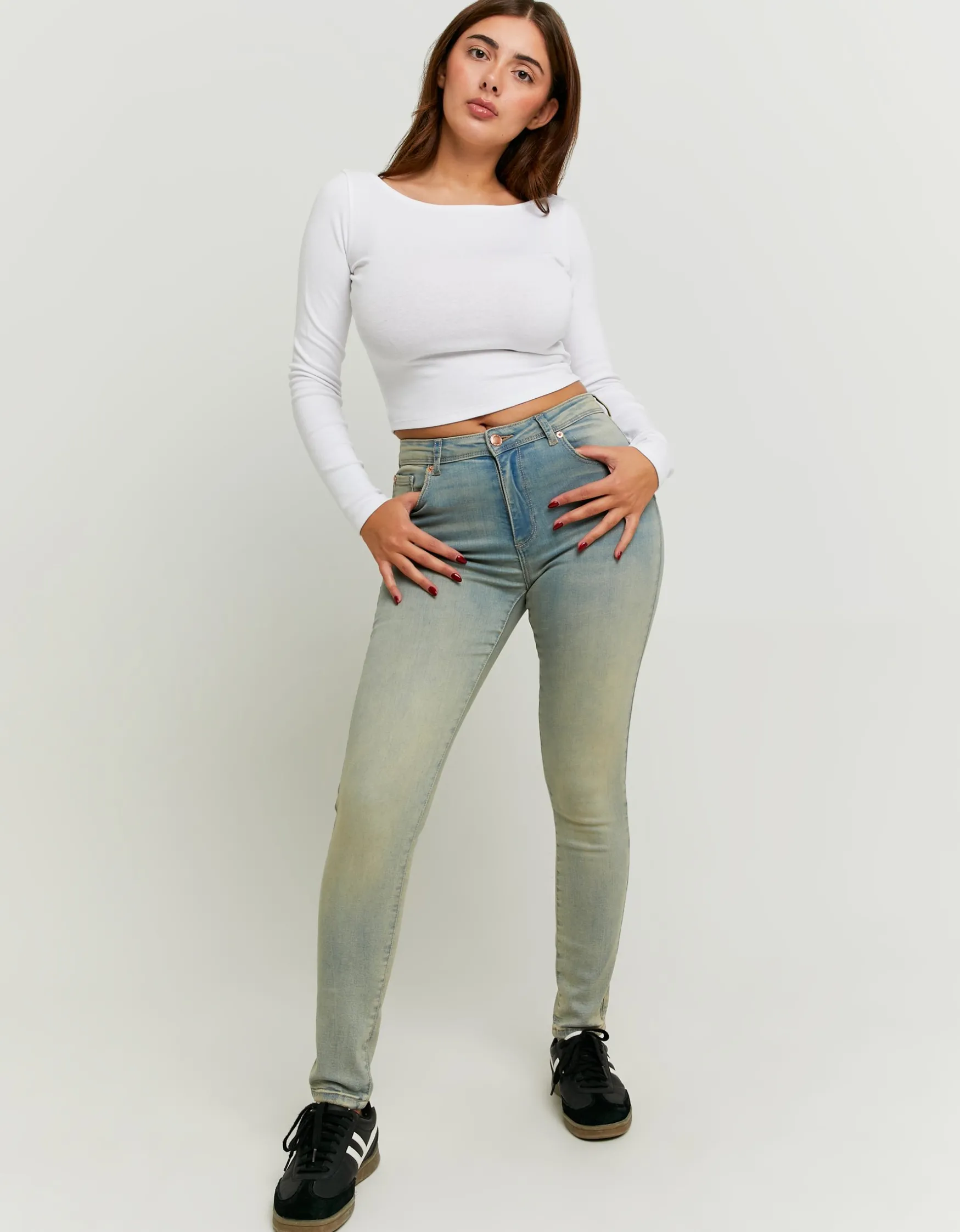 Tally Weijl Mid Waist Skinny Push Up Jeans^ Jeans