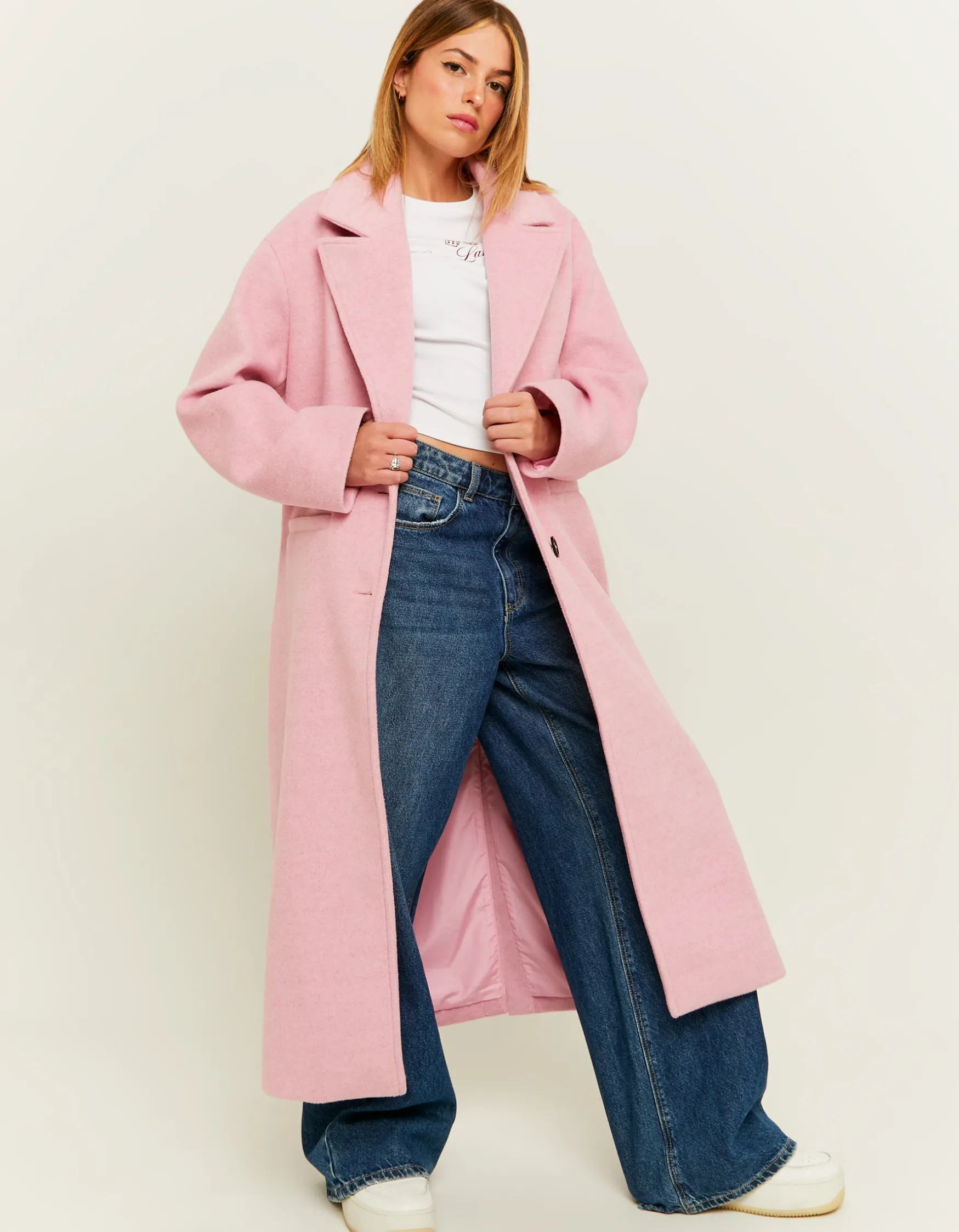 Tally Weijl Pinker Oversized Mantel^ Jacken