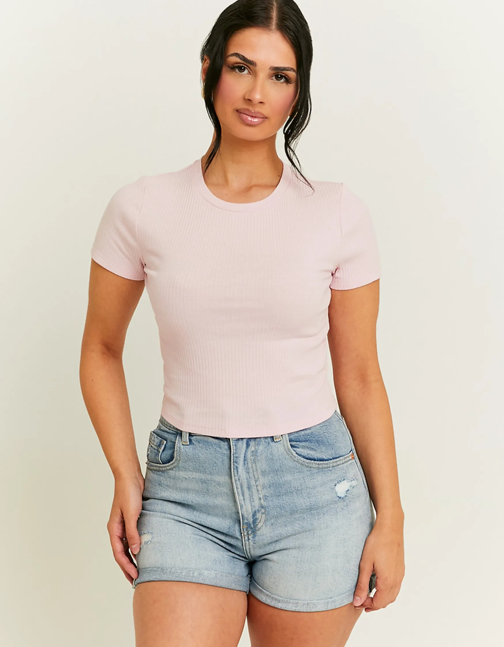 Tally Weijl Pinkes Basic Cropped Top^ Tops | Basic T-Shirts