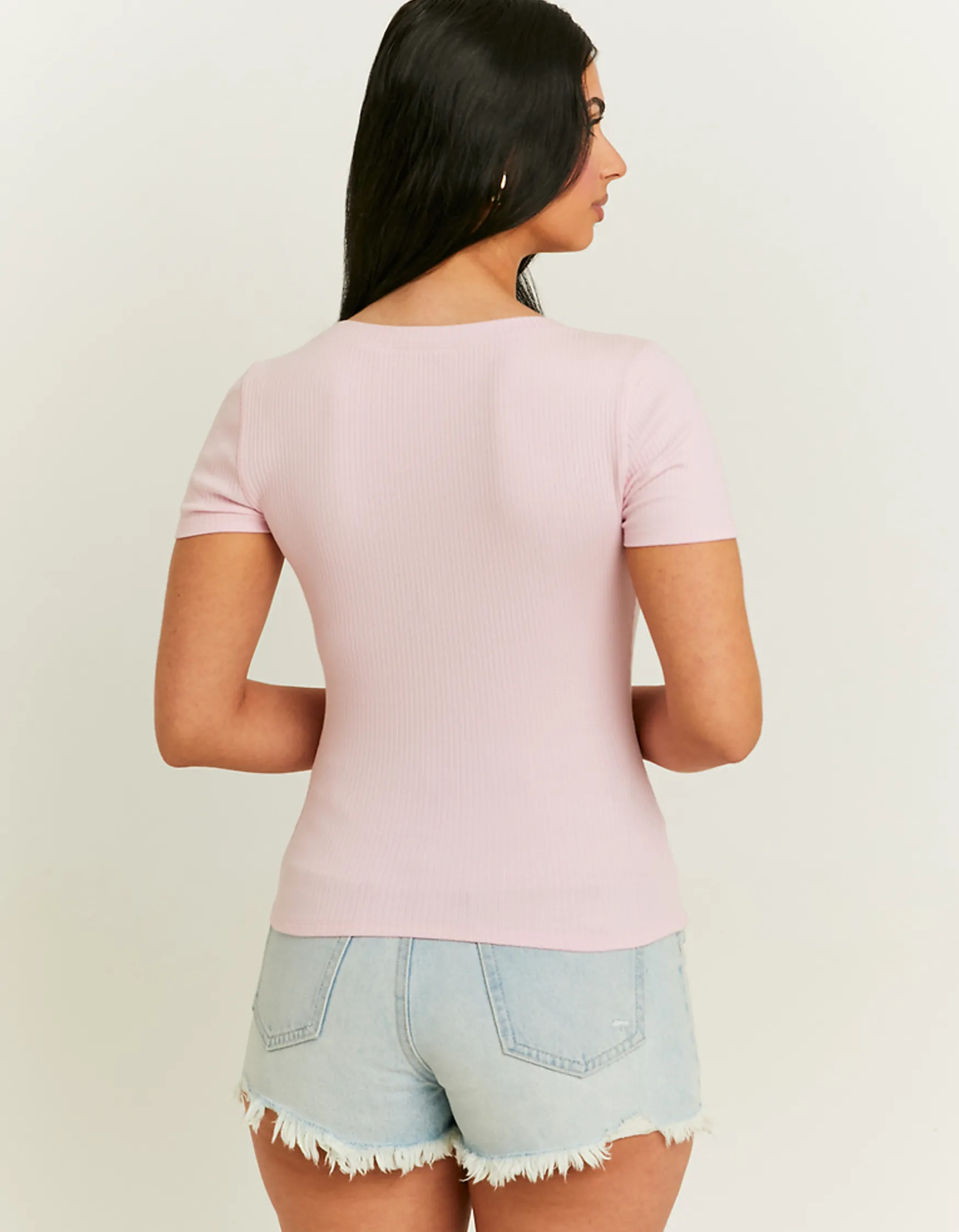 Tally Weijl Pinkes Basic Regular Fit T-Shirt^ Leggings | Basic T-Shirts