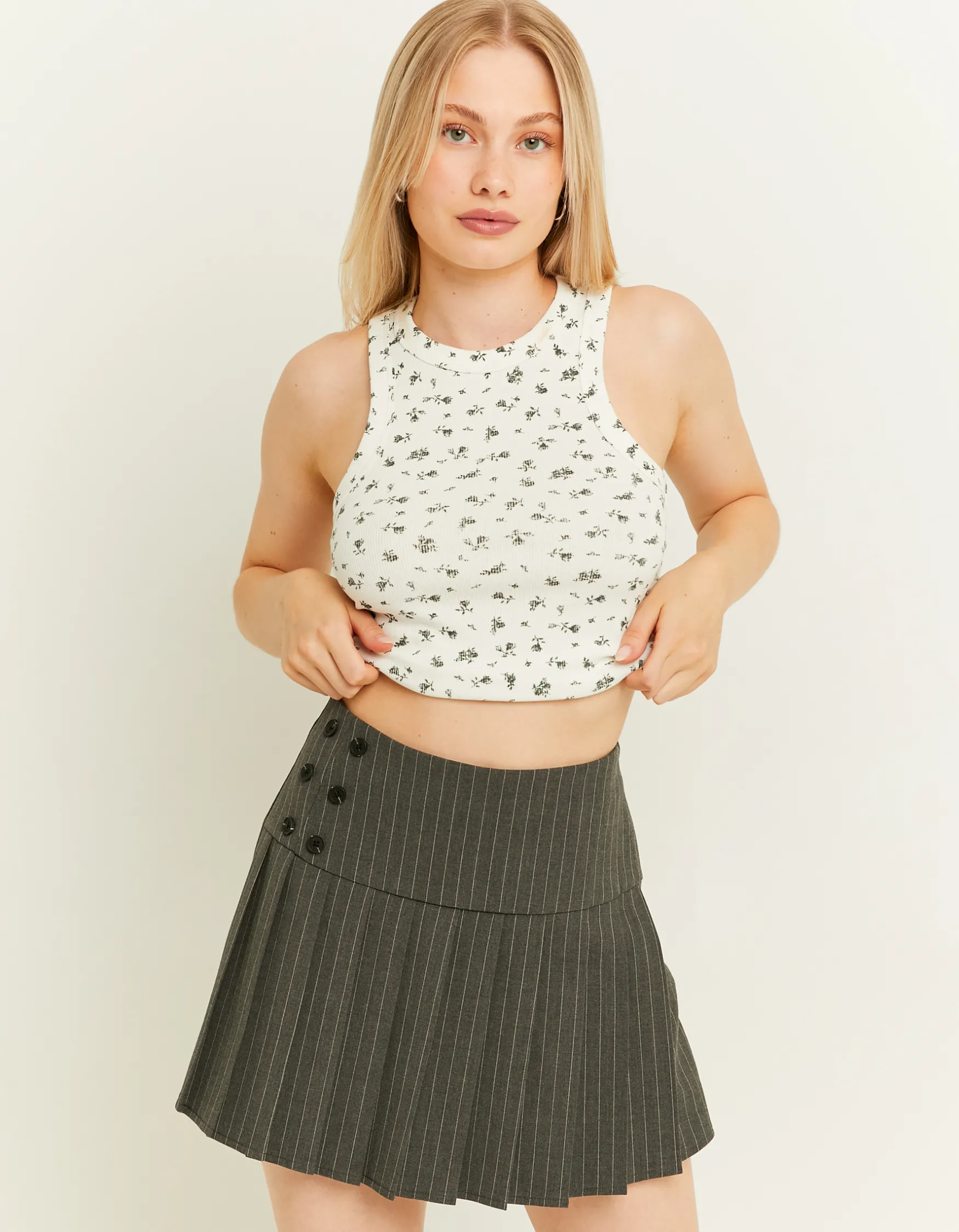 Tally Weijl Pinstripe Skort mit Falten^ Röcke | Shorts