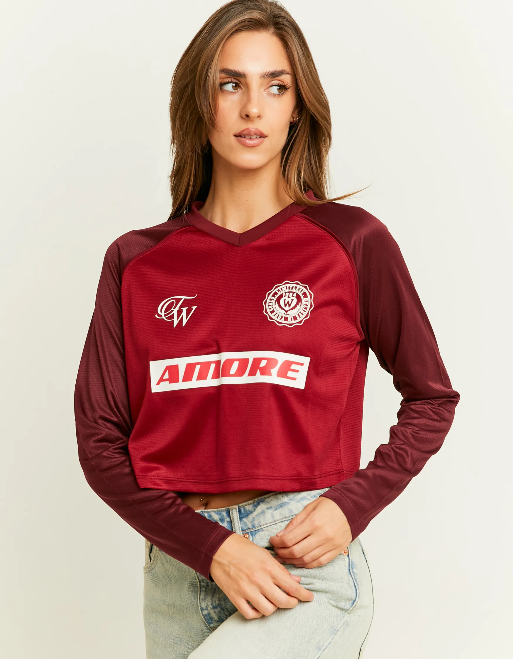 Tally Weijl es Cropped Fussball T-Shirt^ T-Shirts Mit Print