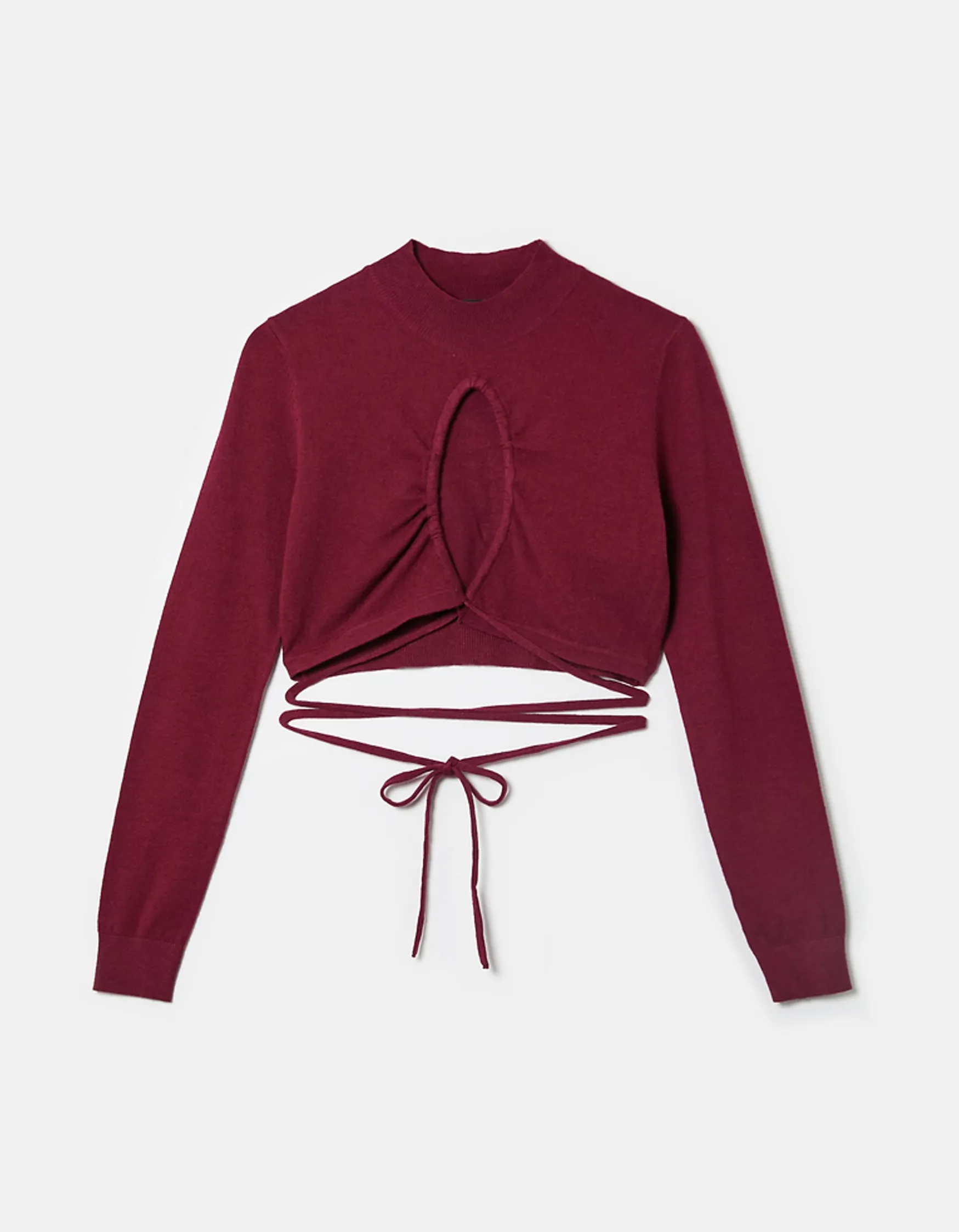 Tally Weijl es Langärmliges Crop Top mit Animal-Muster^ Strick