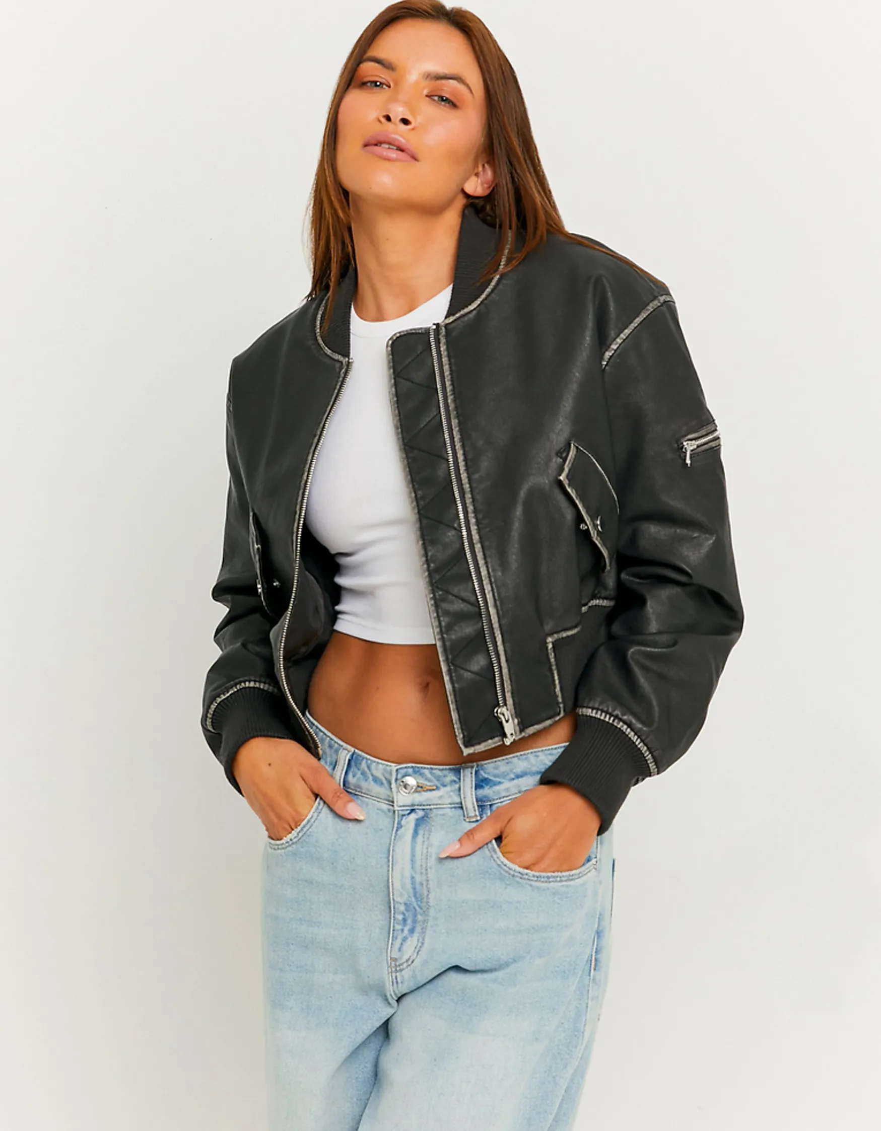 Tally Weijl e Bomber-Jacke aus Kunstleder^ Jacken