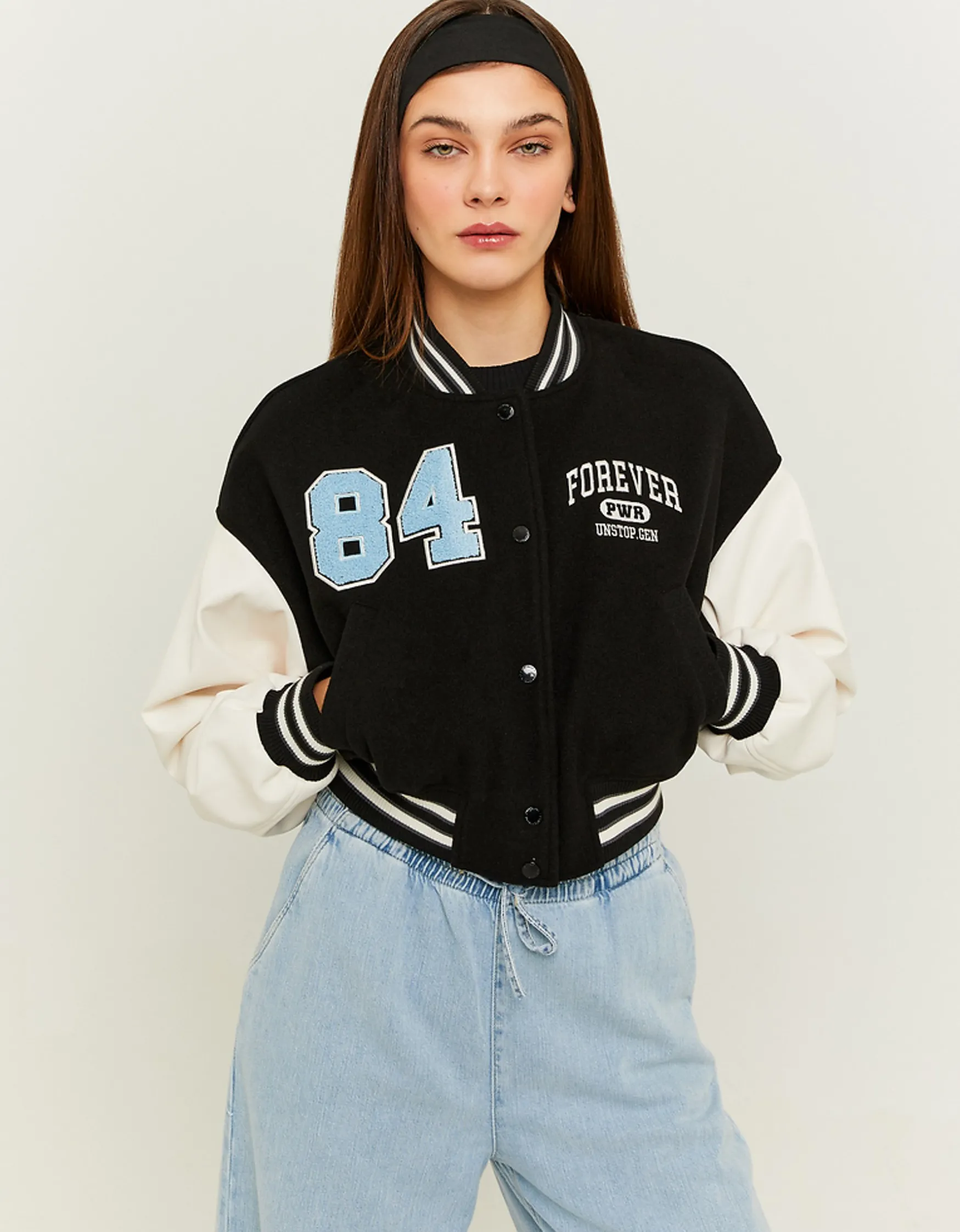 Tally Weijl e Cropped Varsity Jacke^ Jacken