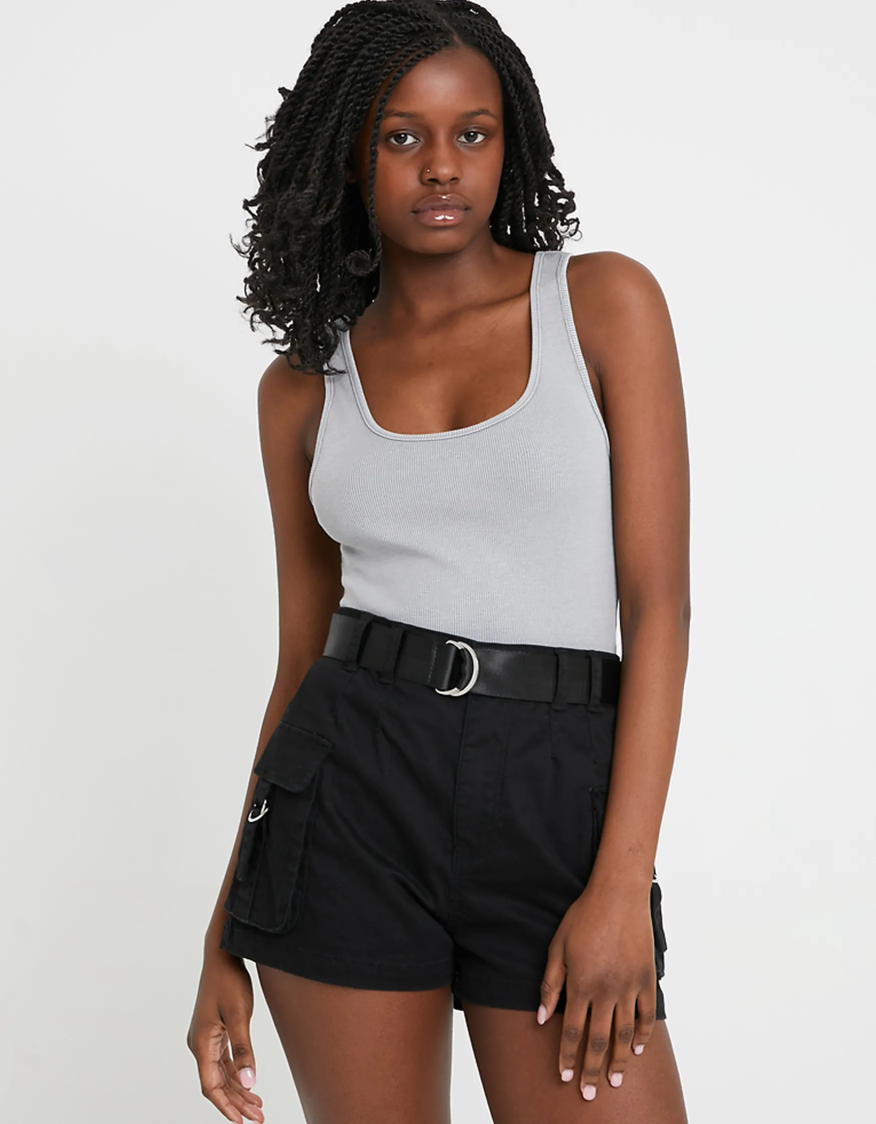 Tally Weijl e High Waist Cargo Shorts^ Shorts